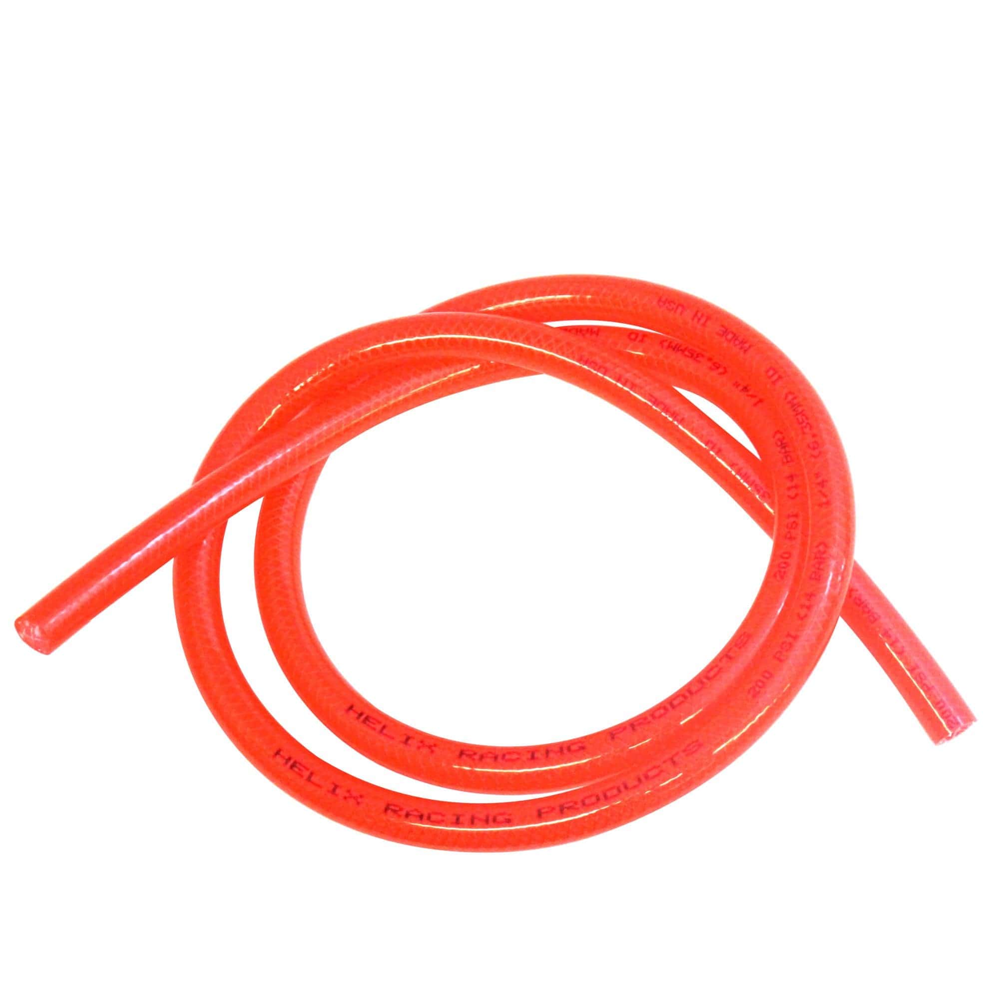 Reinforced Translucent Fuel Line - Red - 1/4 inch ID