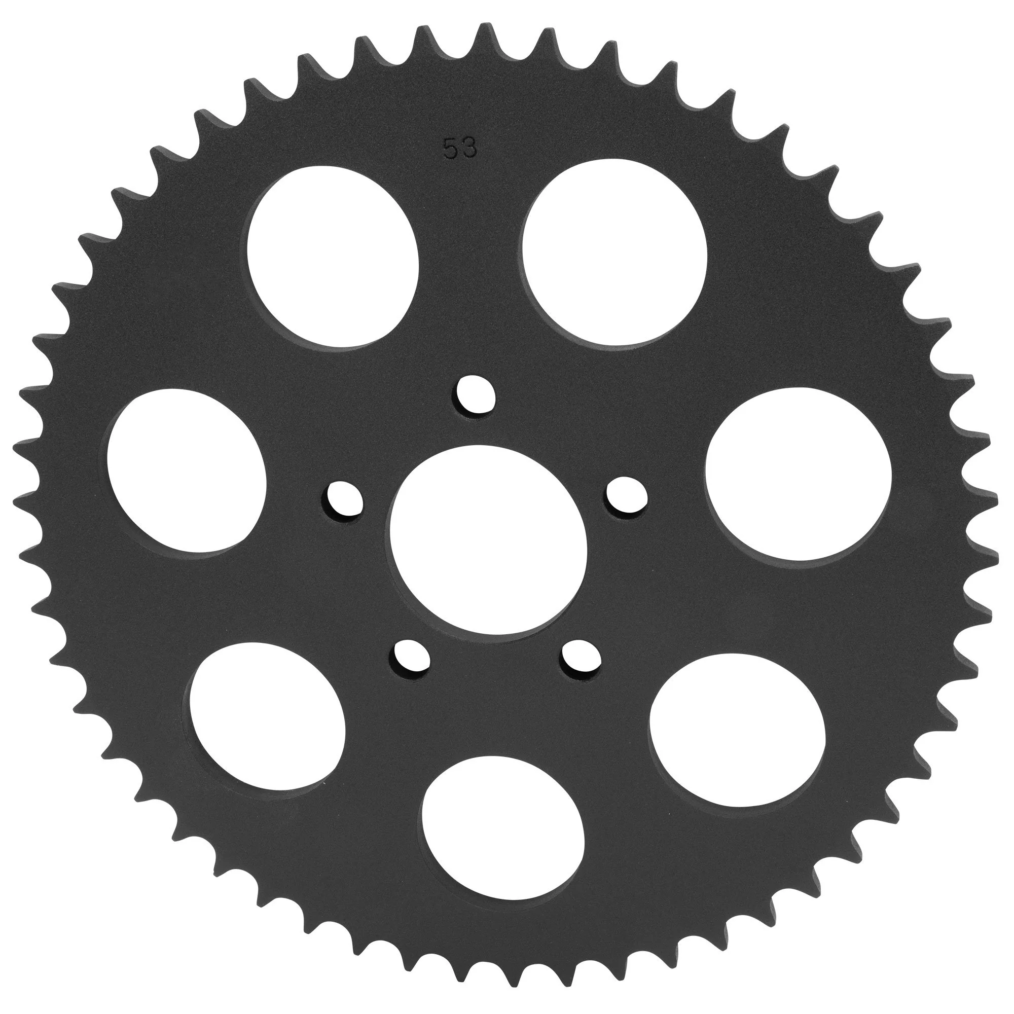 Replacement Chain Conversion Sprocket - Black - 53 Tooth - Harley-Davidson Sportster 2000-Up Dyna 2006-Up - Image 2
