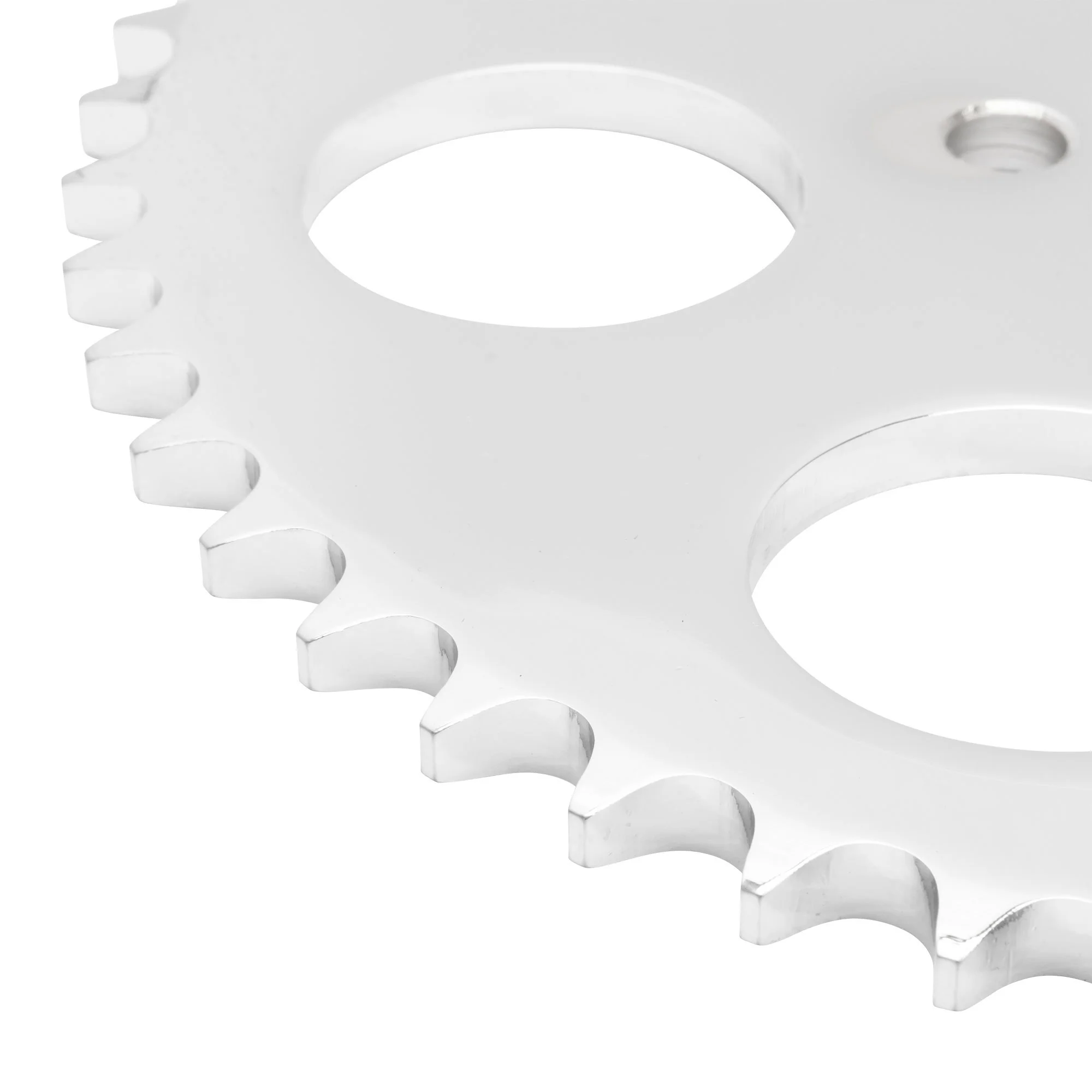 Replacement Chain Conversion Sprocket - Chrome - 55 Tooth - Harley-Davidson Sportster 2000-Up Dyna 2006-Up - Image 3