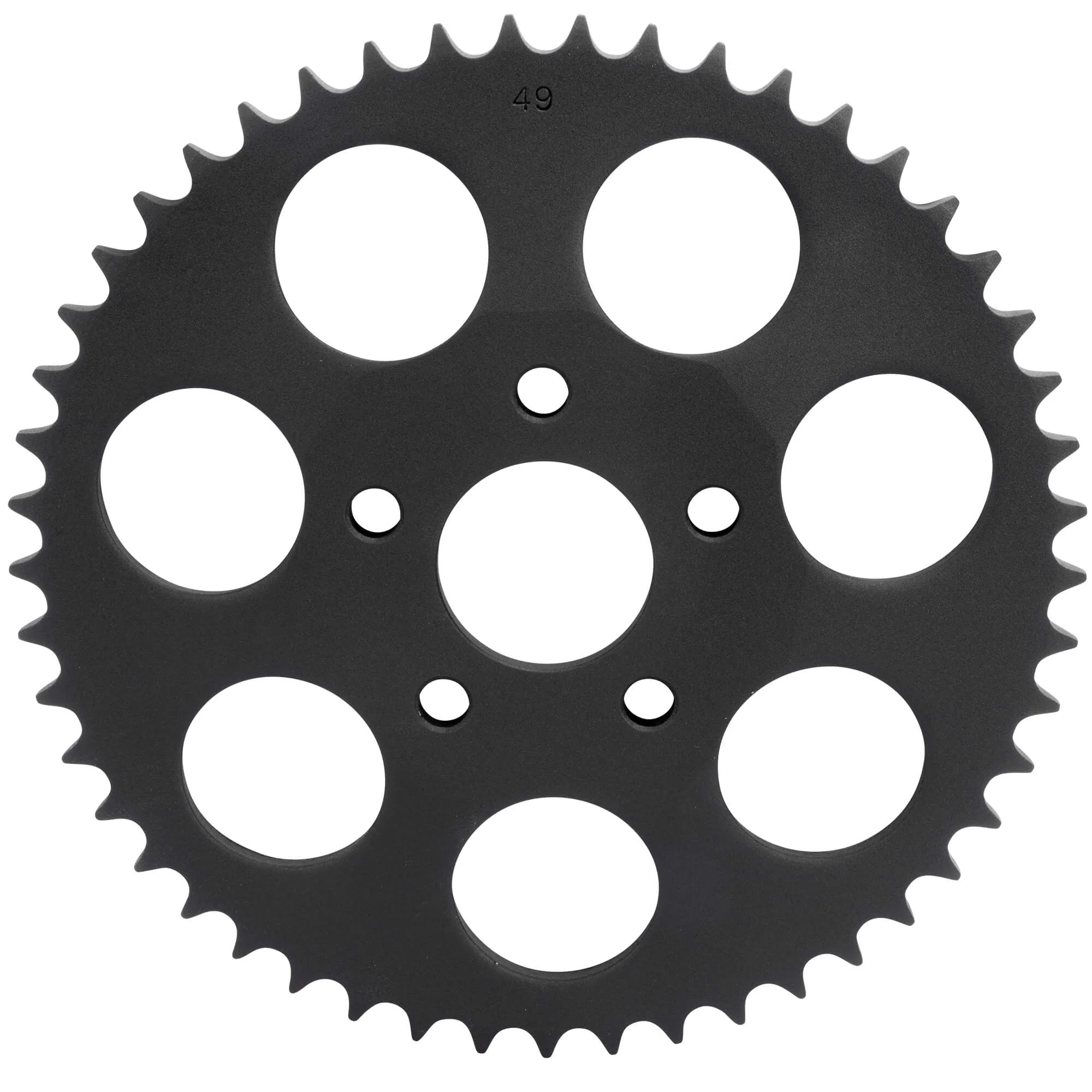 Replacement Dished Sprocket - Black - 49 Tooth - 1973-1985 Harley-Davidson Big Twin 1979-81 XL - Image 2