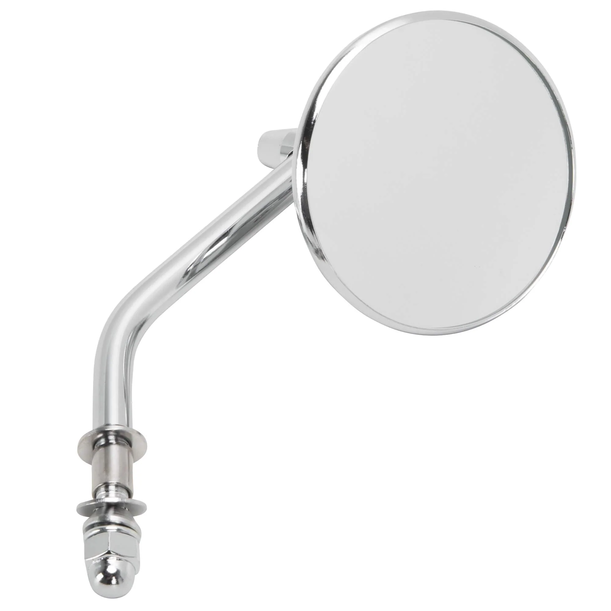 Round Motorcycle Mirror - Perch Mount - Chrome