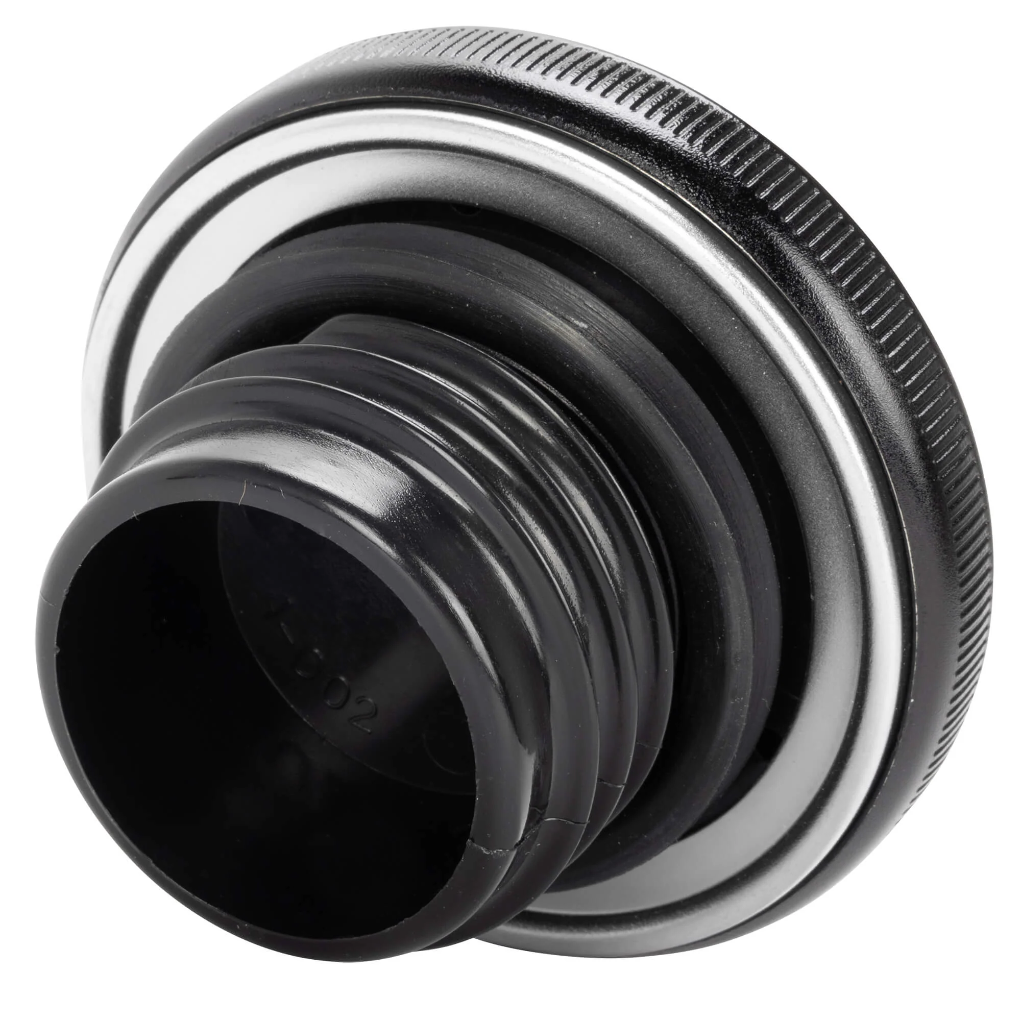 Screw-In Harley Stock Style Non-Vented Gas Cap - Left Side - 1982-1995 - Black - Image 3