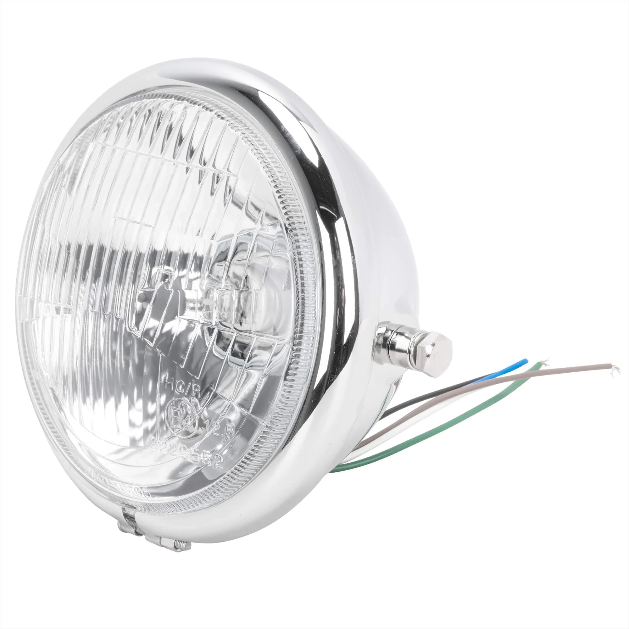 Side-Mount Halogen Headlight - 5.75" Chrome