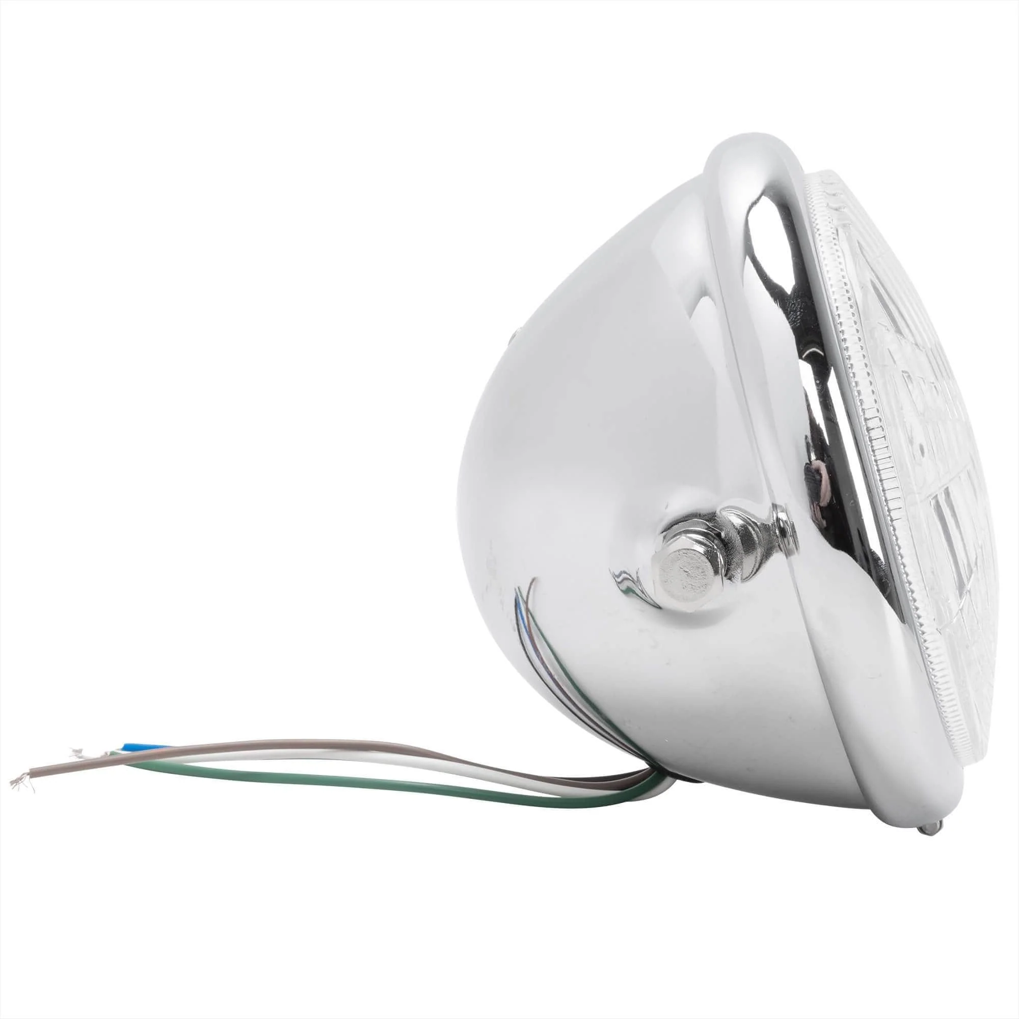 Side-Mount Halogen Headlight - 5.75" Chrome - Image 5