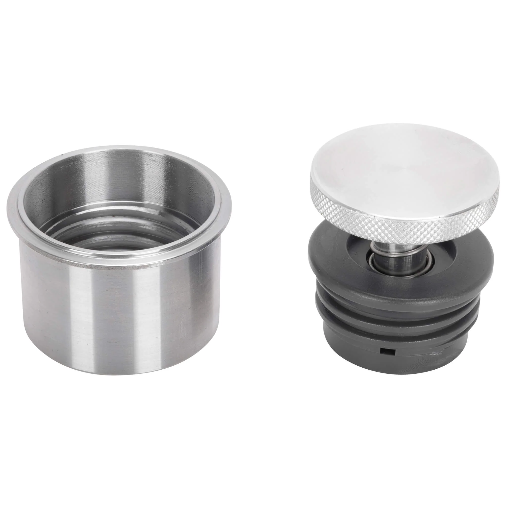 Small Flush Mount Pop-Up Gas Cap & Weld-In Bung - Vented - Aluminum - Image 5