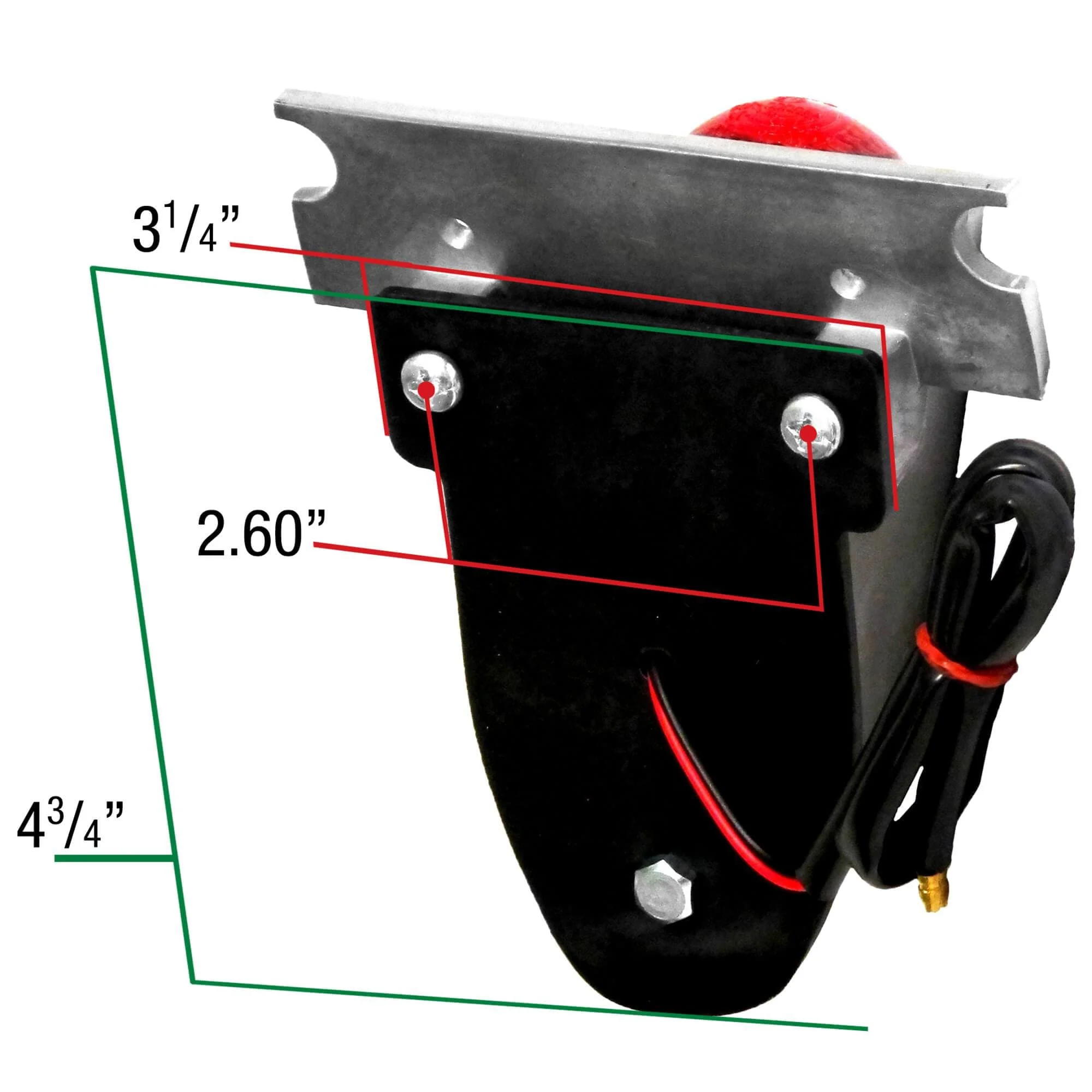 Sparto Polished Aluminum Tail Light - 12v - Image 8
