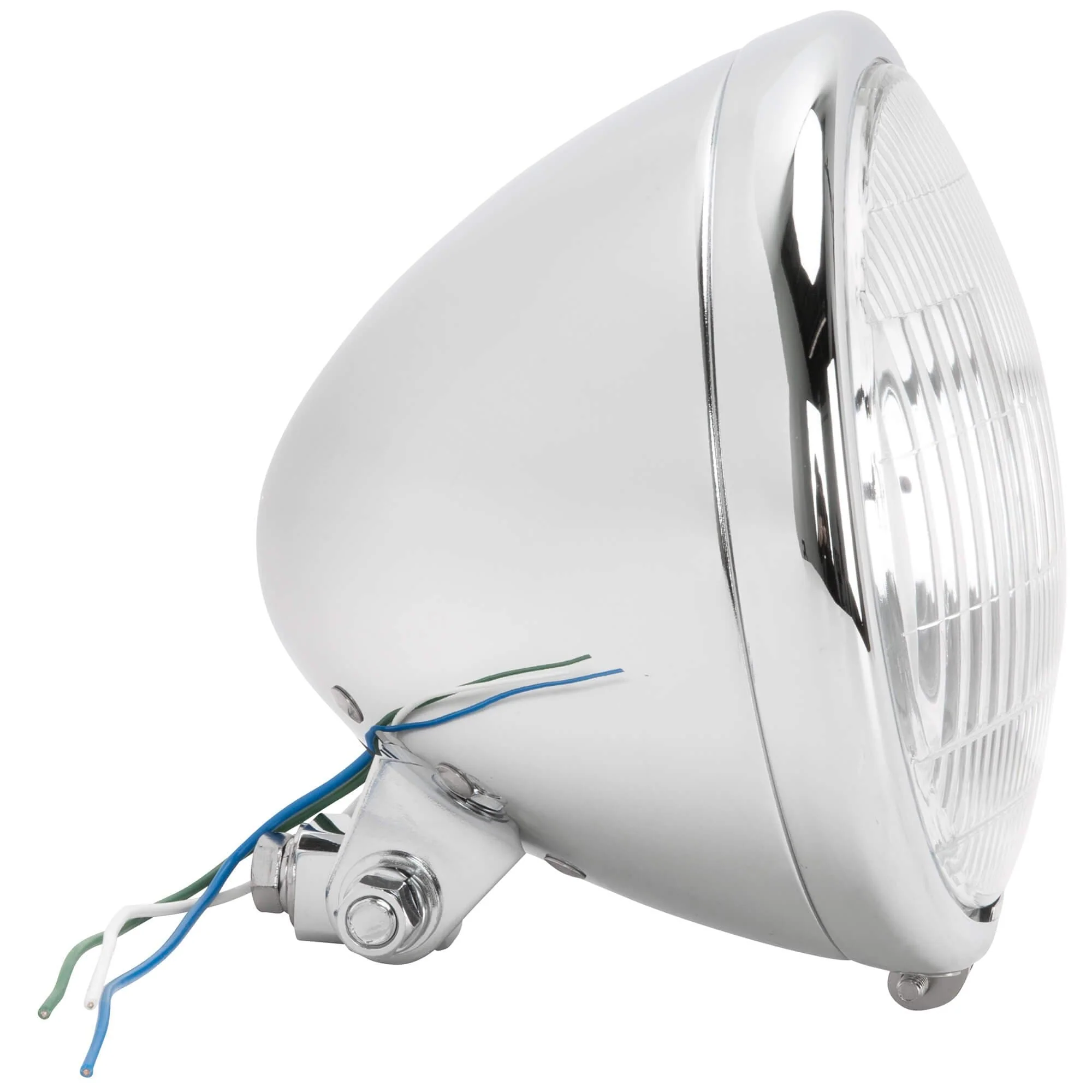 Springer Style Bottom Mount Headlight - Chrome - Image 2