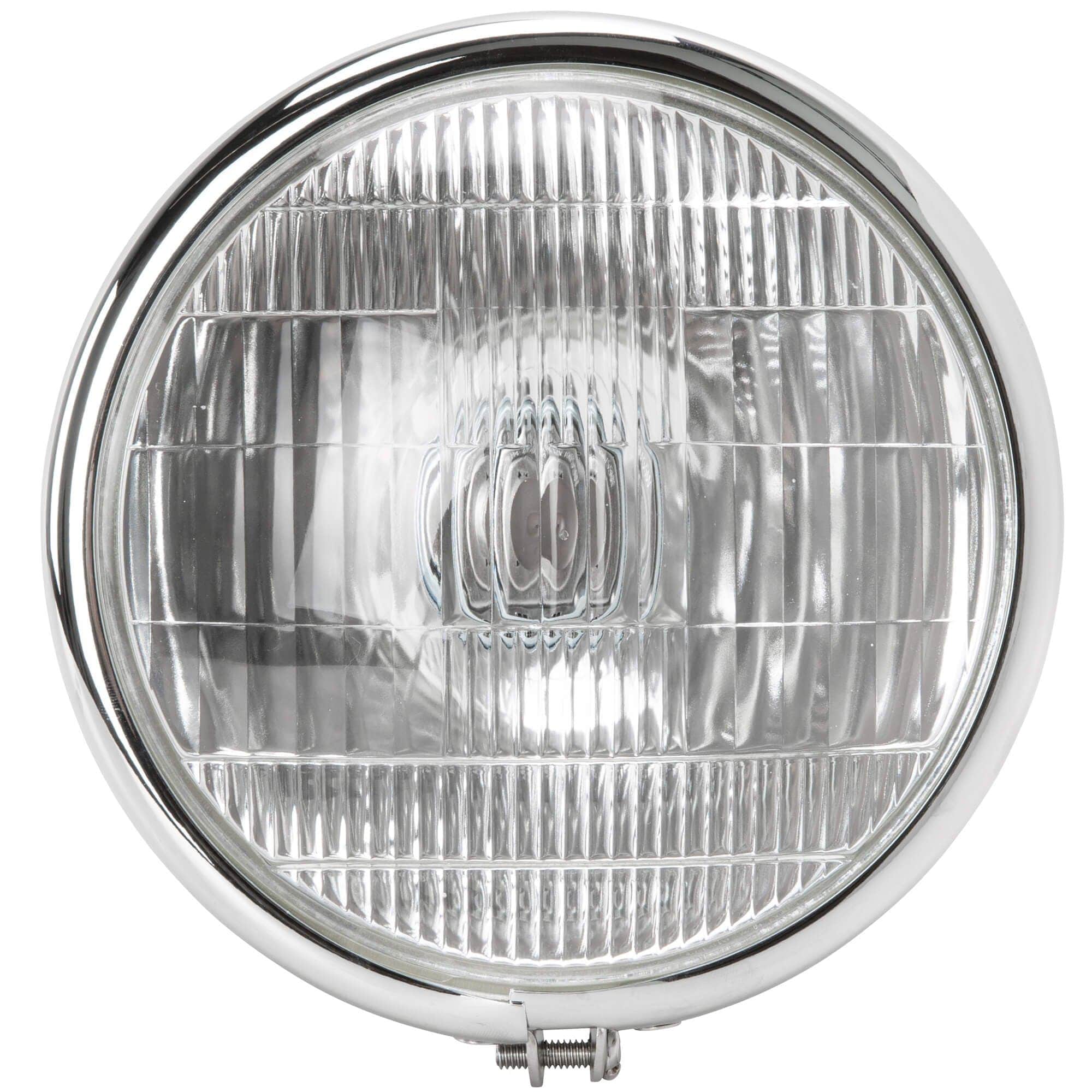 Springer Style Bottom Mount Headlight - Chrome - Image 3
