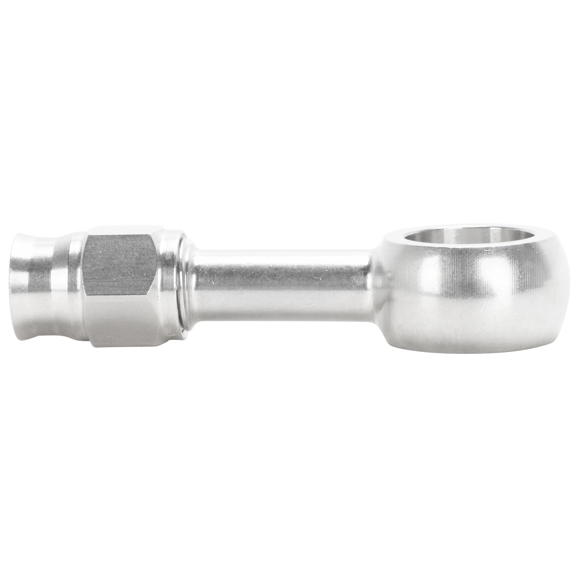 Straight 7/16 inch/14mm Compression Banjo Fitting - Stainless - Image 2