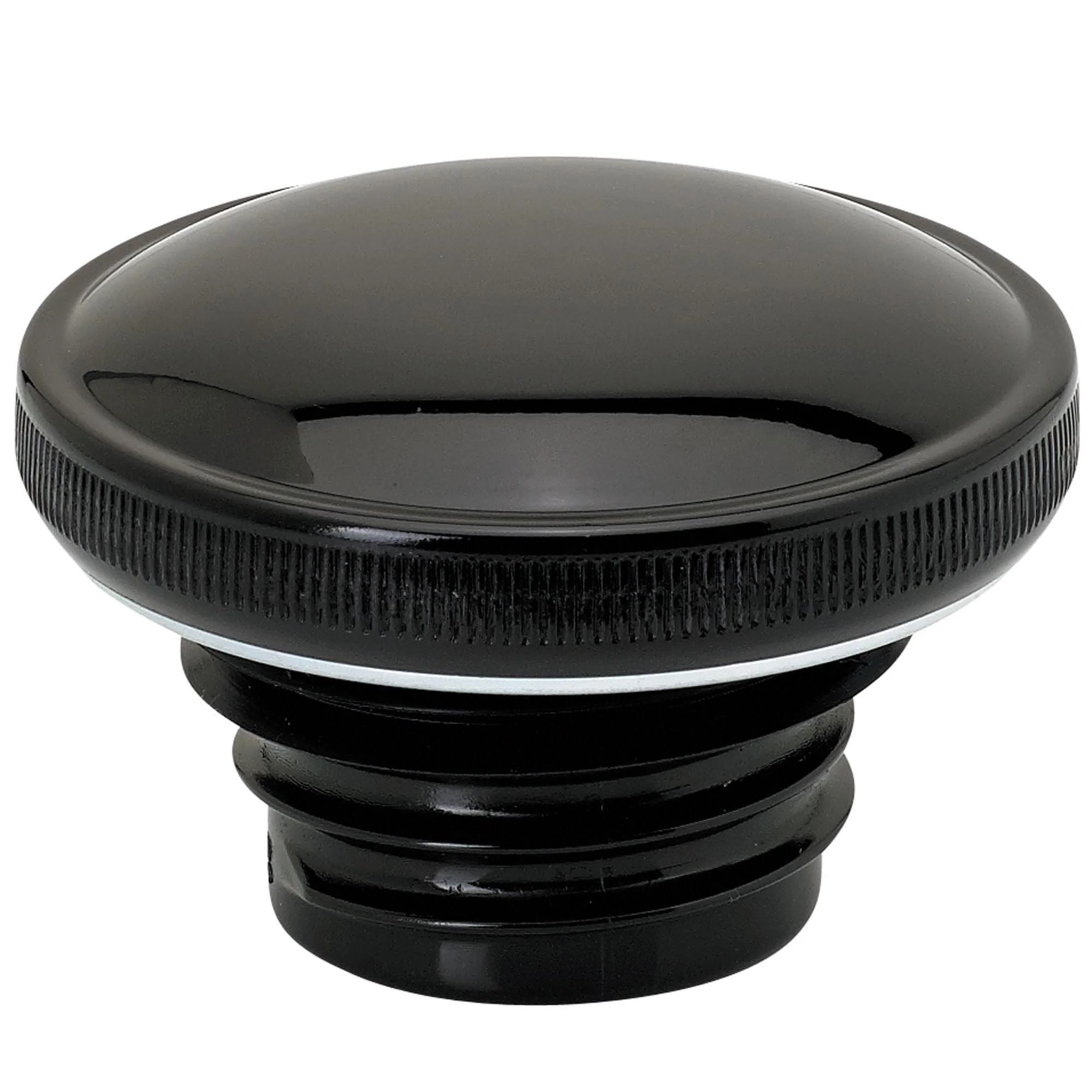 Screw-In Harley Stock Style Vented Gas Cap - 1996 & up - Black