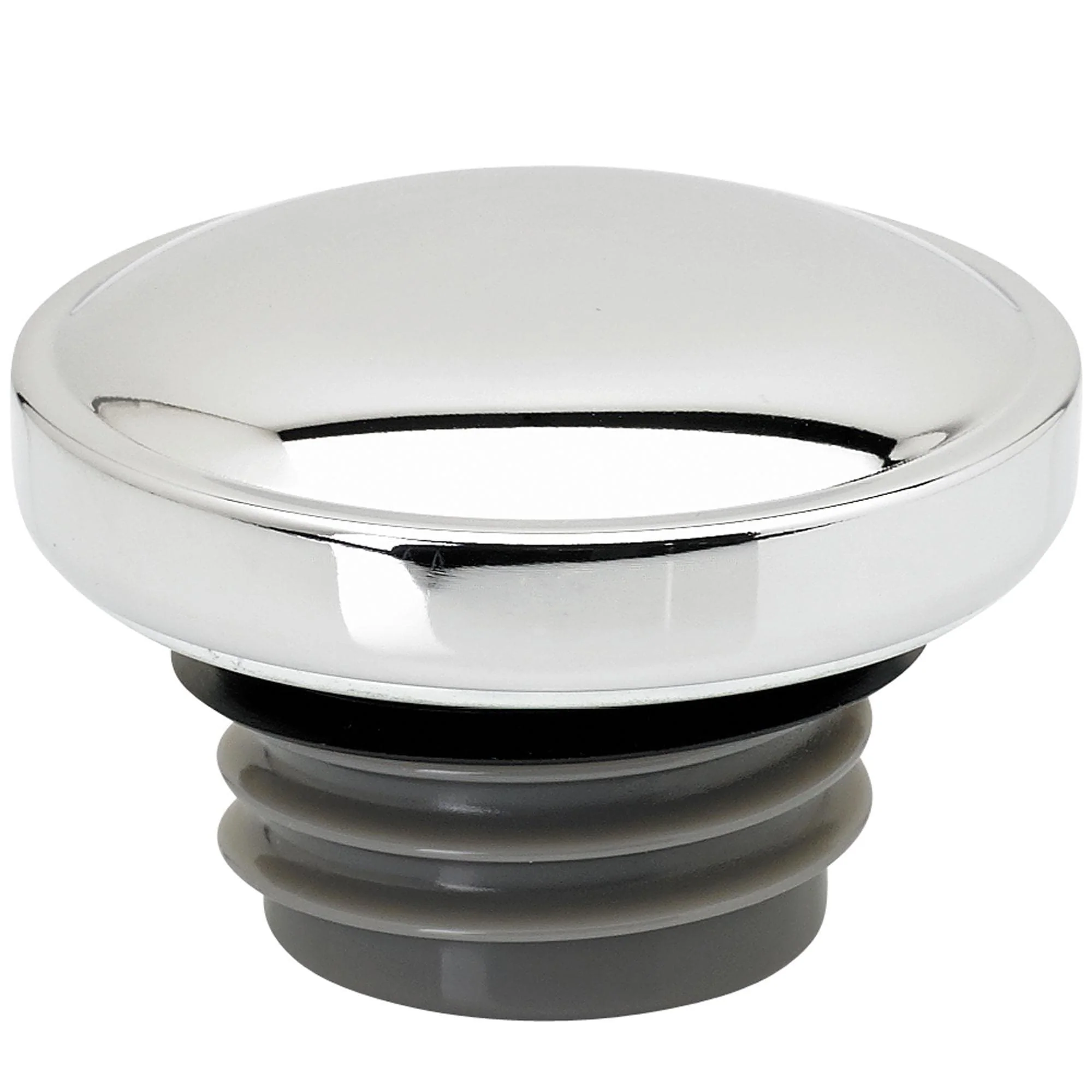 Screw-In Harley Stock Style Vented Gas Cap - 1996 & up - Chrome