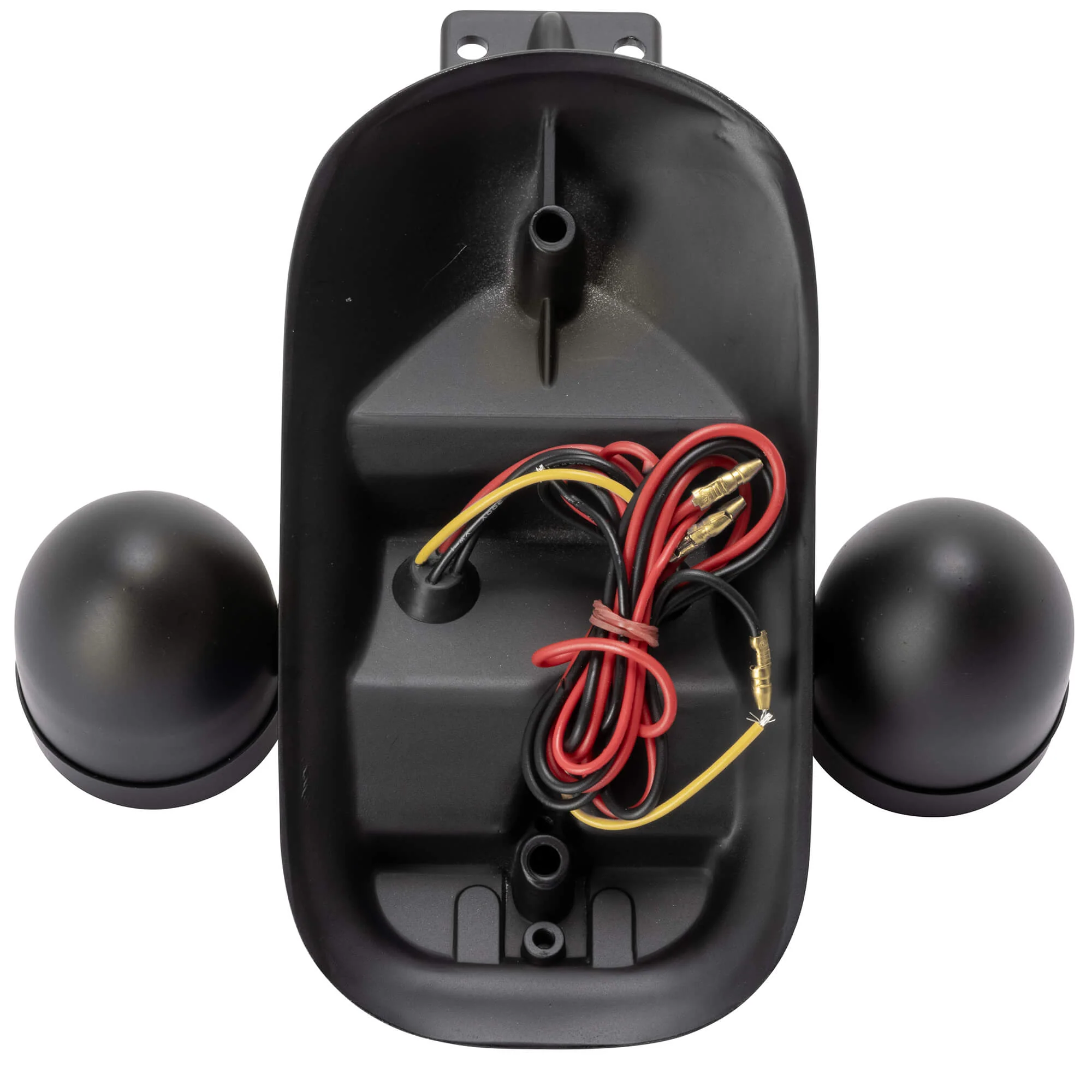 Tombstone LED Taillight w/ Amber Turn Signals - Red Lens - Black - Image 4