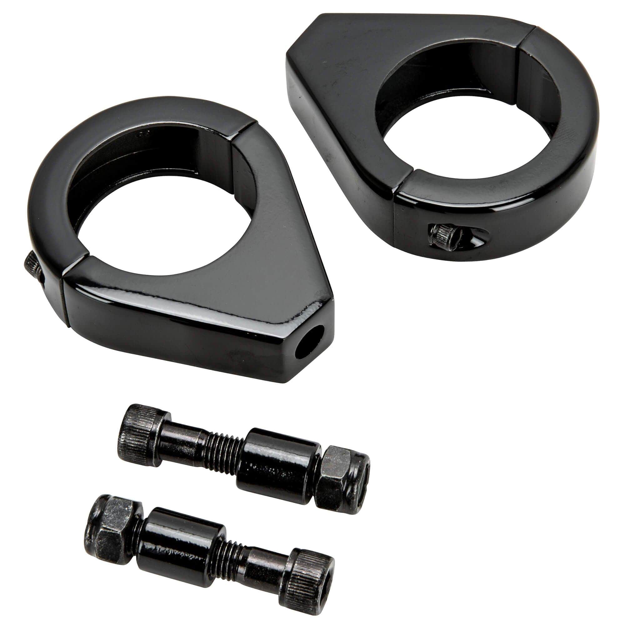 Turn Signal Fork Clamps for 39mm Fork Tubes - Black