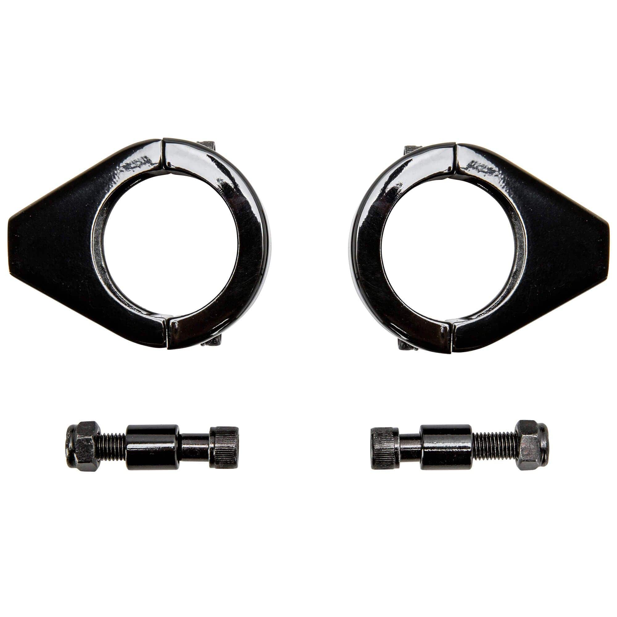 Turn Signal Fork Clamps for 39mm Fork Tubes - Black - Image 3