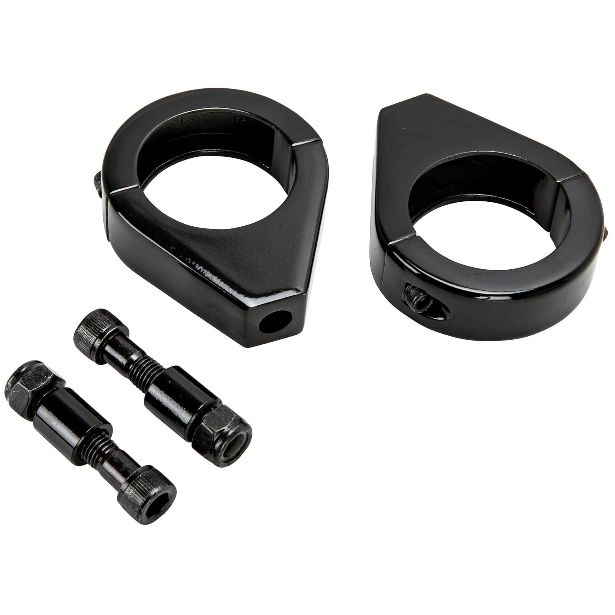 Turn Signal Fork Clamps for 39mm Fork Tubes - Black - Image 4