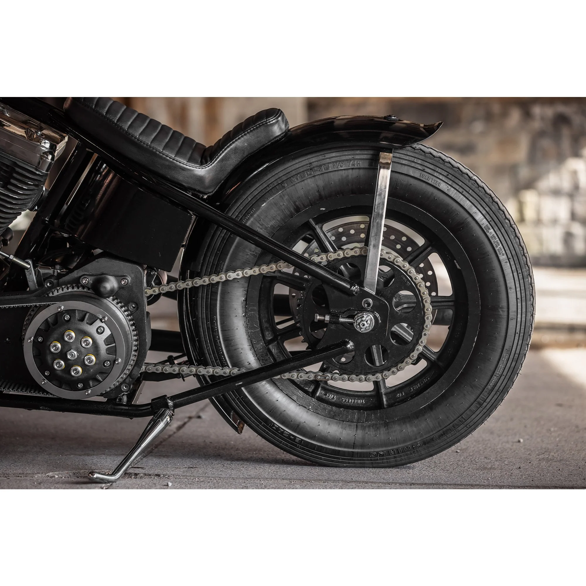 Universal Weld-On Kickstand with Internal Spring - for 1 inch tubing - Chrome - Image 5