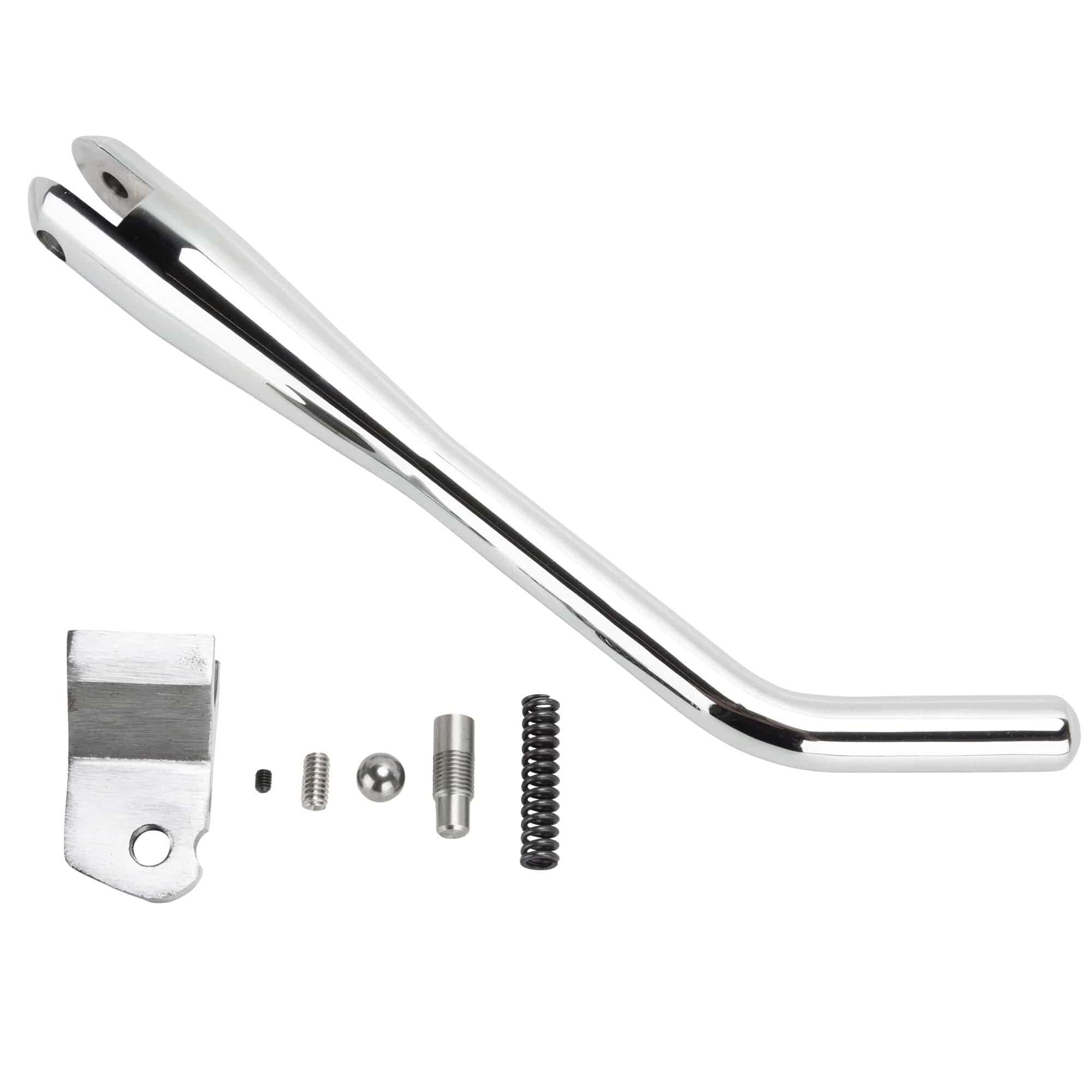 Universal Weld-On Kickstand with Internal Spring - for 1 inch tubing - Chrome - Image 8