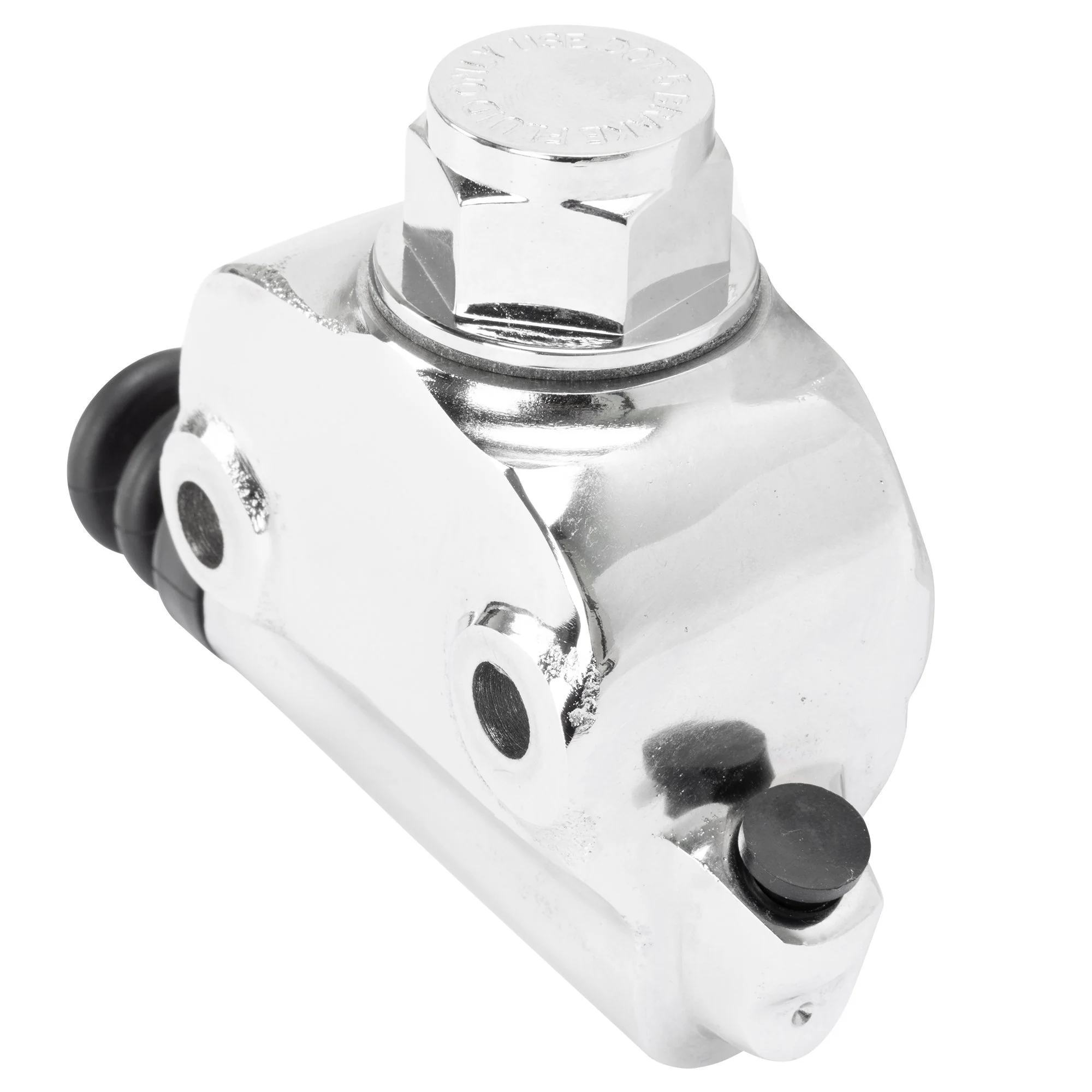 Wagner Lockheed Type Rear Drum Brake Master Cylinder - Chrome - 1958-1972 Harley-Davidson FL 1971-1972 FX - Image 4