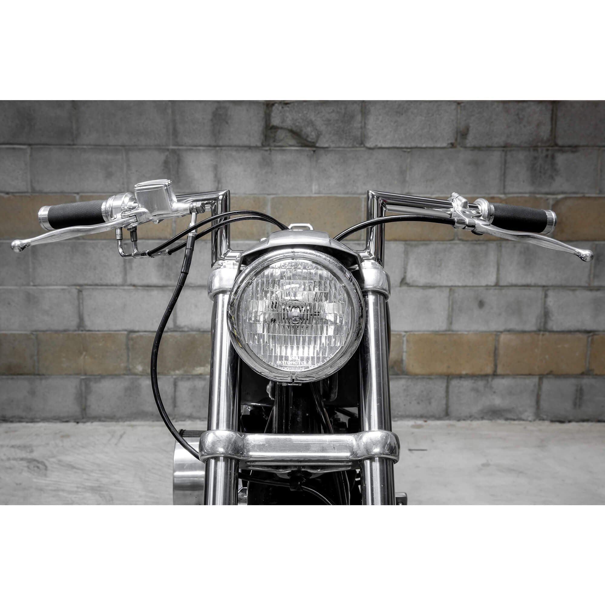 Z Bar Handlebars - 1 inch - 4 inch Rise - Chrome - Image 15