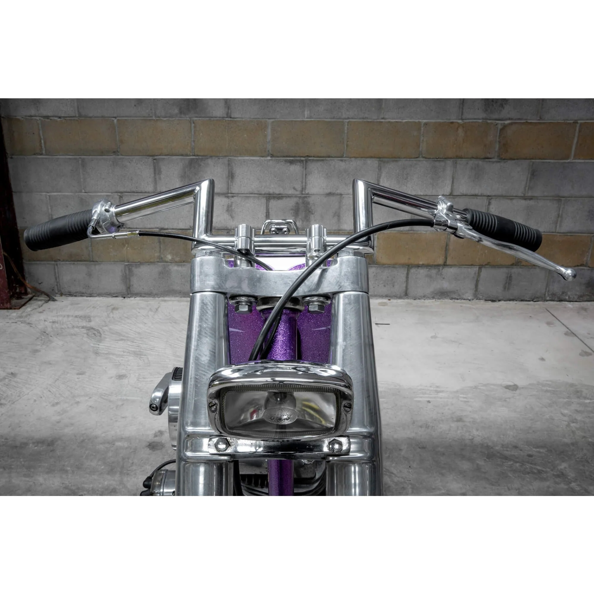 Z Bar Handlebars - 1 inch - 4 inch Rise - Chrome - Image 18