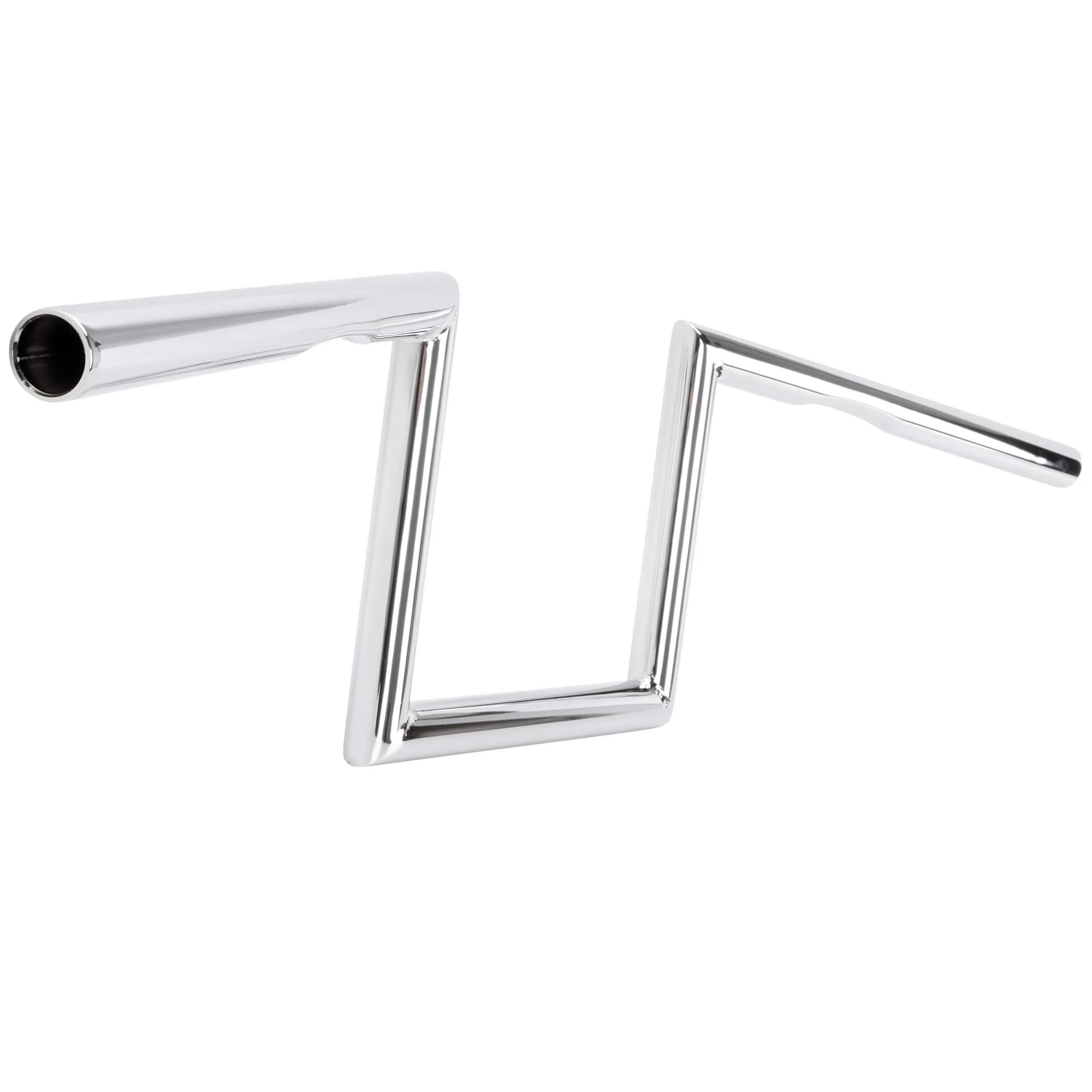Z Bar Handlebars - 1 inch - 8 inch Rise - Chrome - Image 5