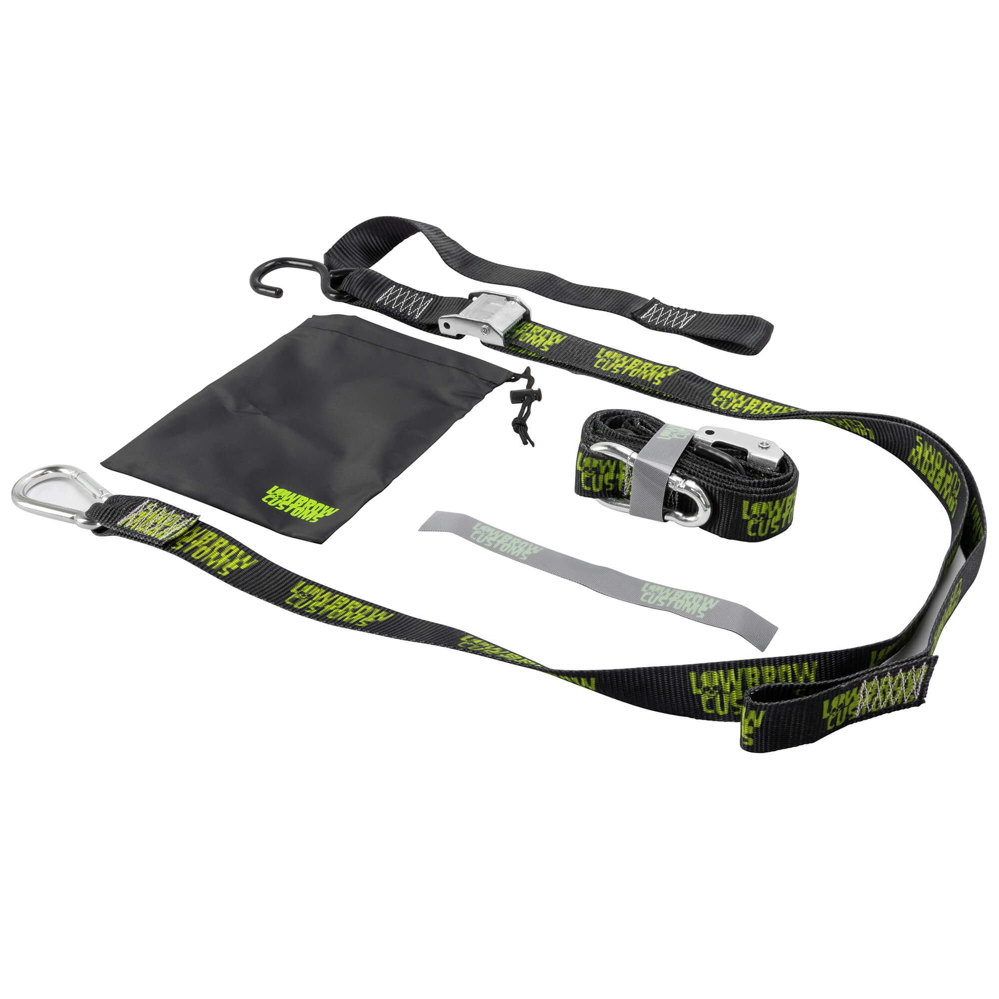 Deluxe Lowbrow Customs Cam Tie-Downs With Soft Straps and Storage Bag - Image 4