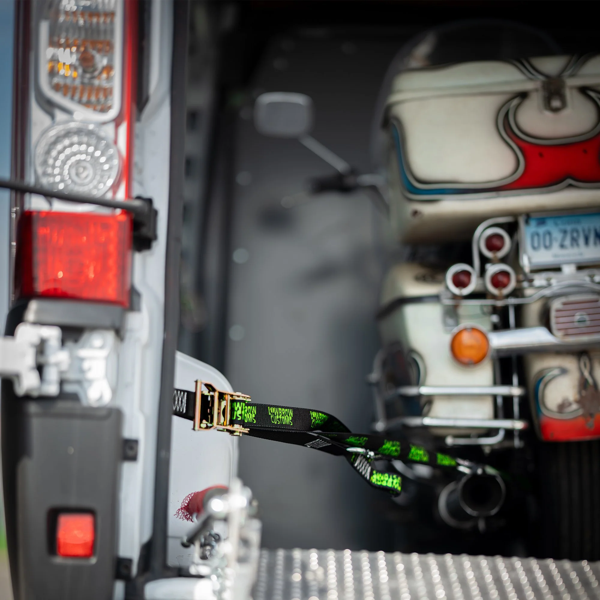 Deluxe Lowbrow Customs Ratcheting Tie-Downs With Soft Straps - Image 4