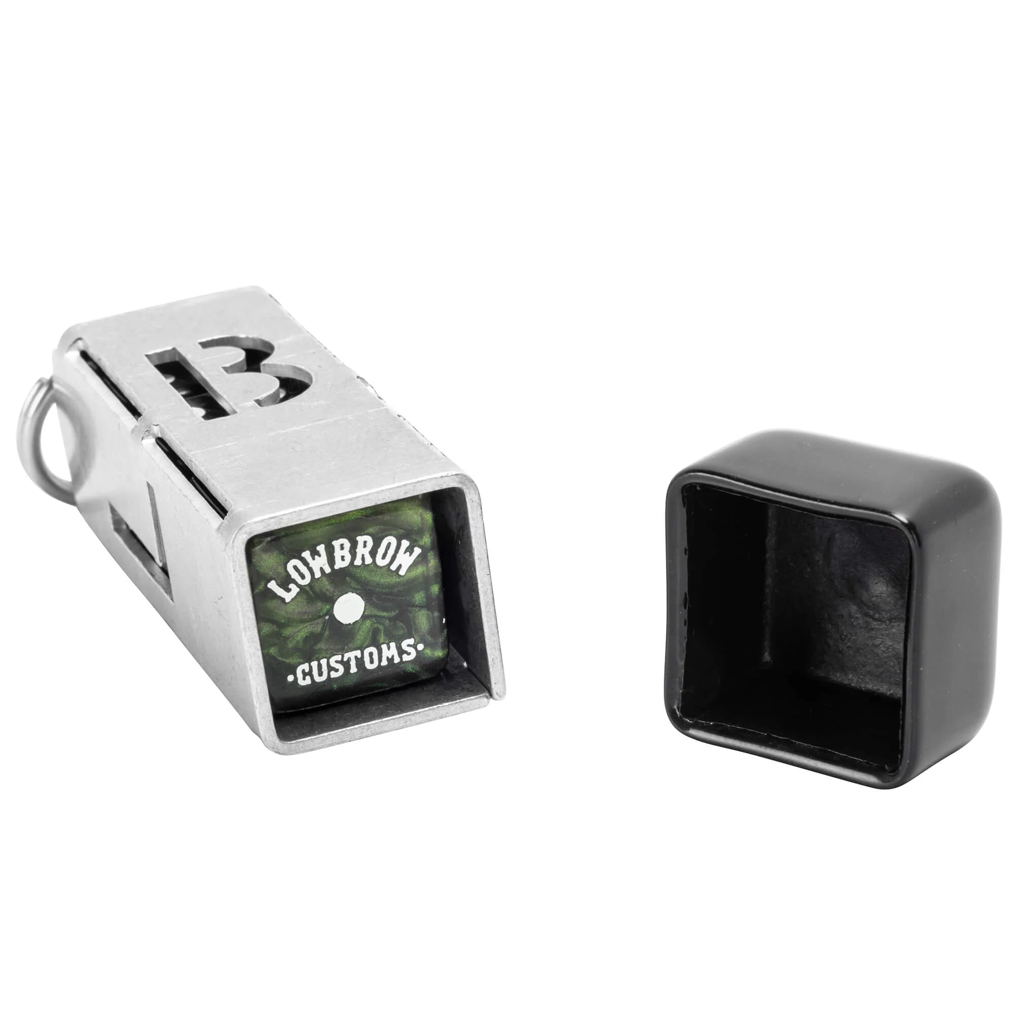 Dice Holder Keychain Kit with Black Lowbrow Dice - Image 3