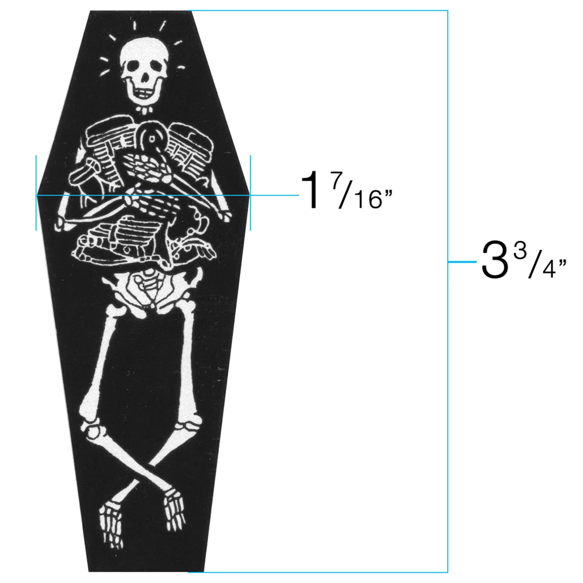 Die Stoked Coffin Sticker - Image 2