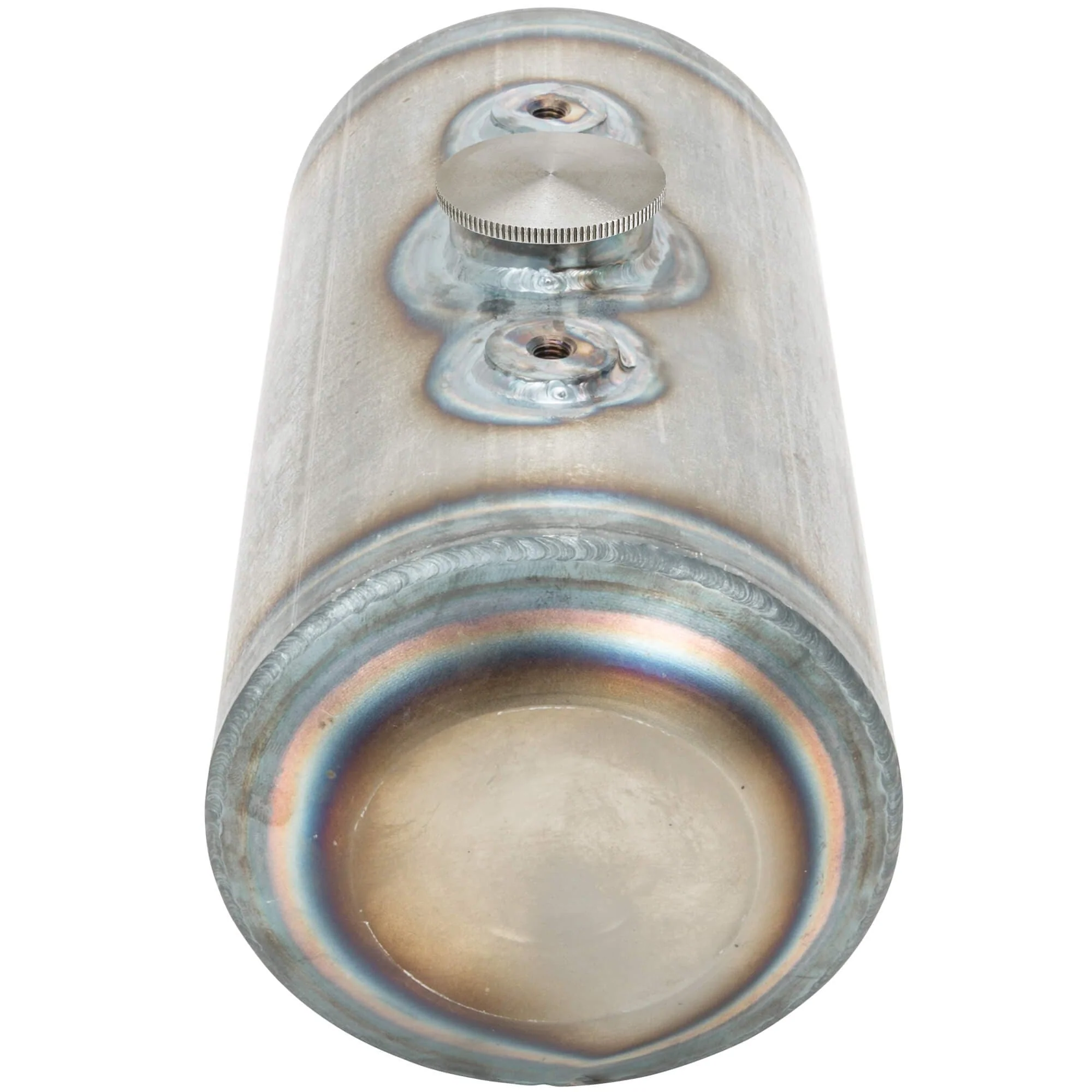 Dimpled Steel Motorcycle Oil Tank for H-D Sportster Big Twin and Universal Choppers - Image 7