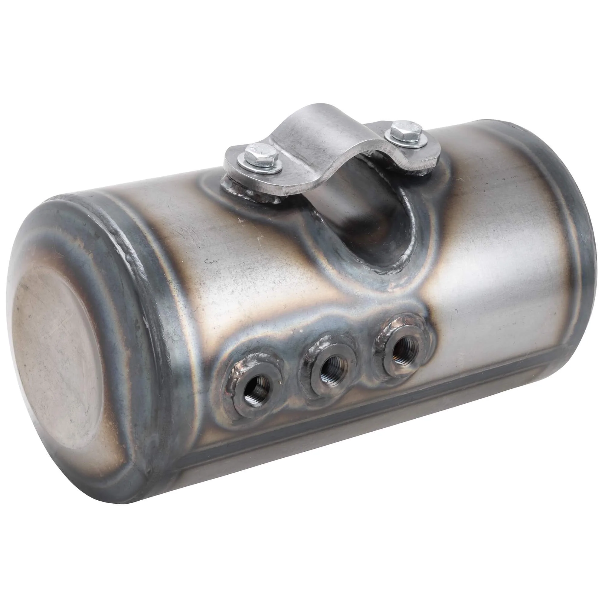 Dished Clamp-On Steel Motorcycle Oil Tank for Harley Sportster Hardtails - Image 6