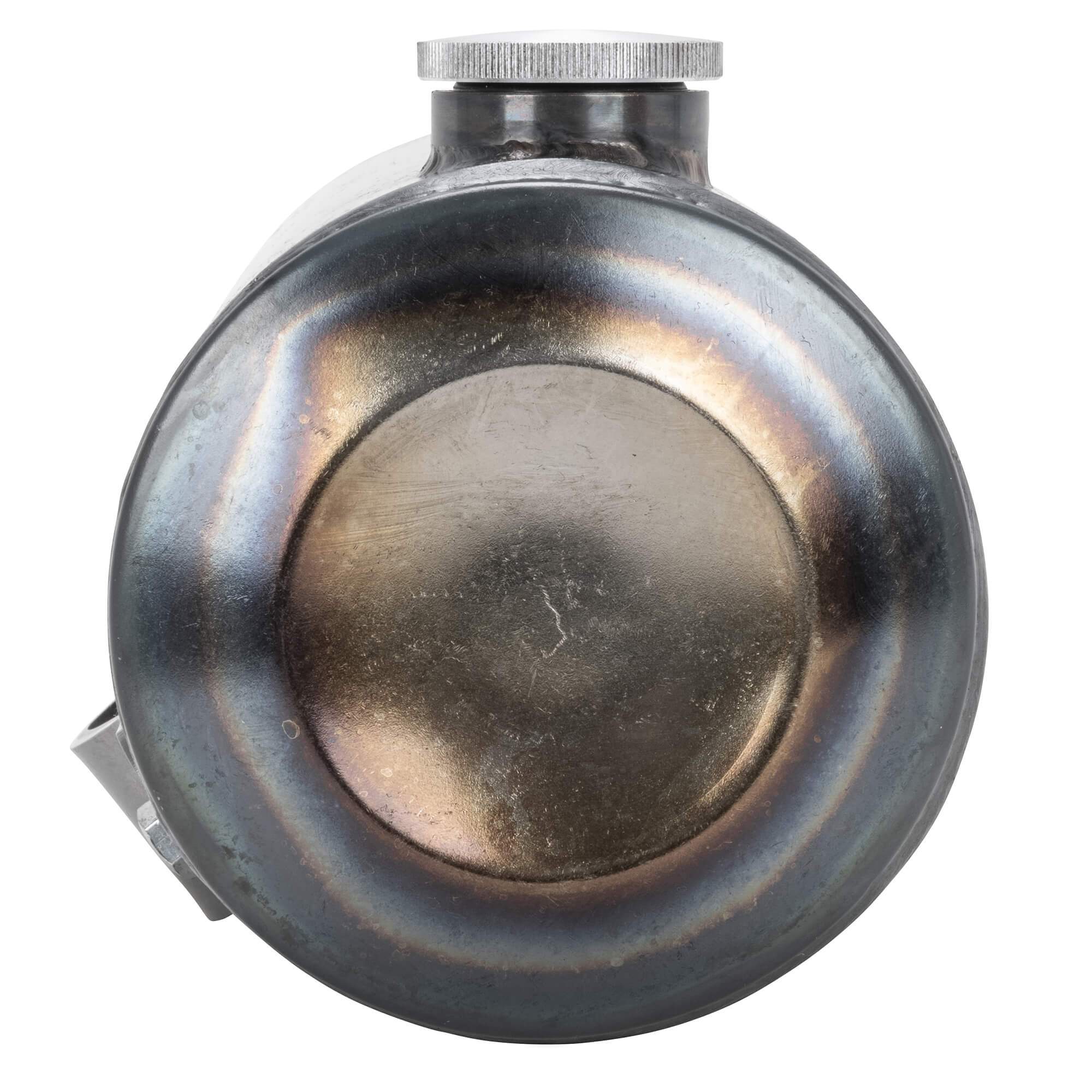 Dished Clamp-On Steel Motorcycle Oil Tank for Harley Sportster Hardtails - Image 9