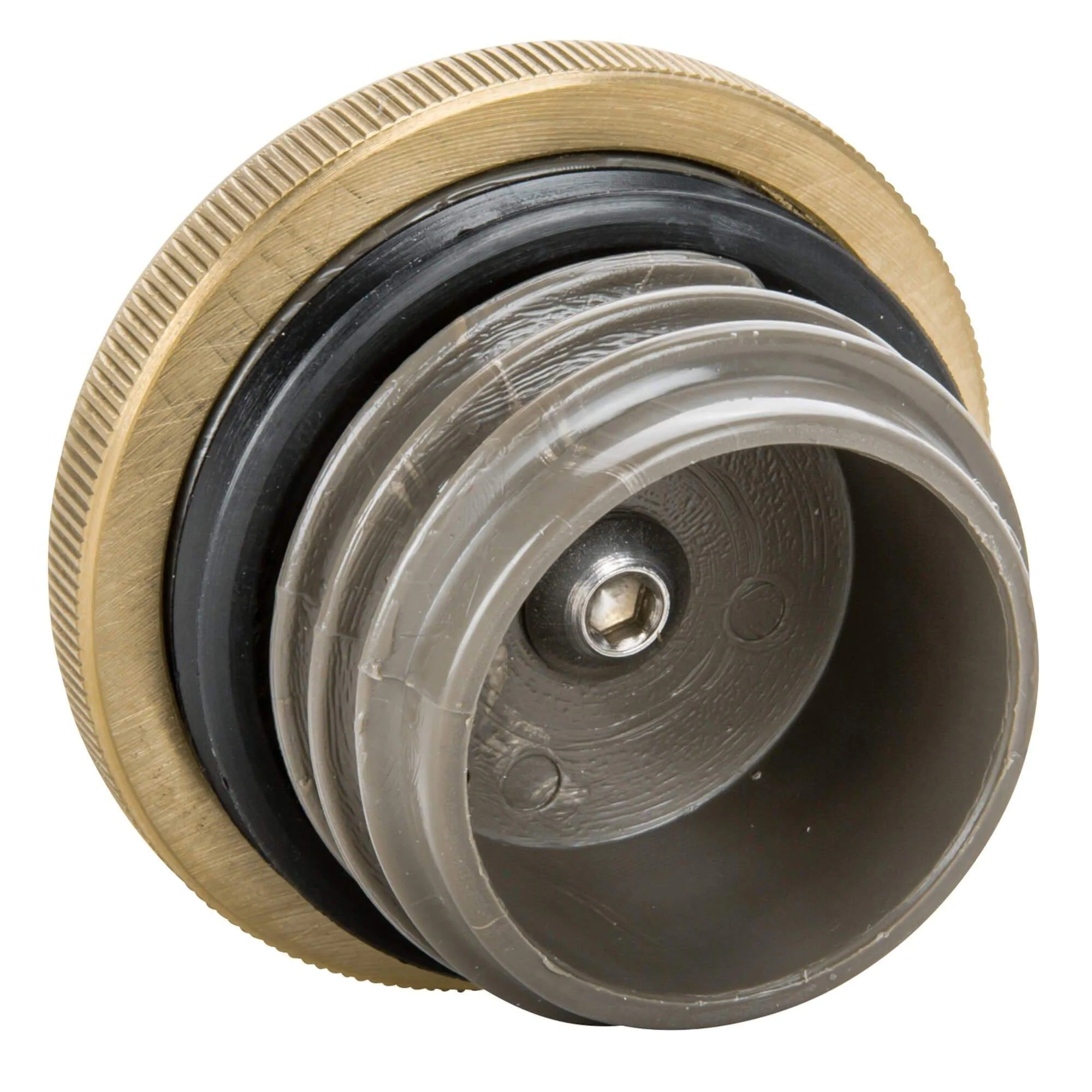 Dished Screw-In Gas Cap for Harley-Davidson 1996 & later - Brass - Image 3