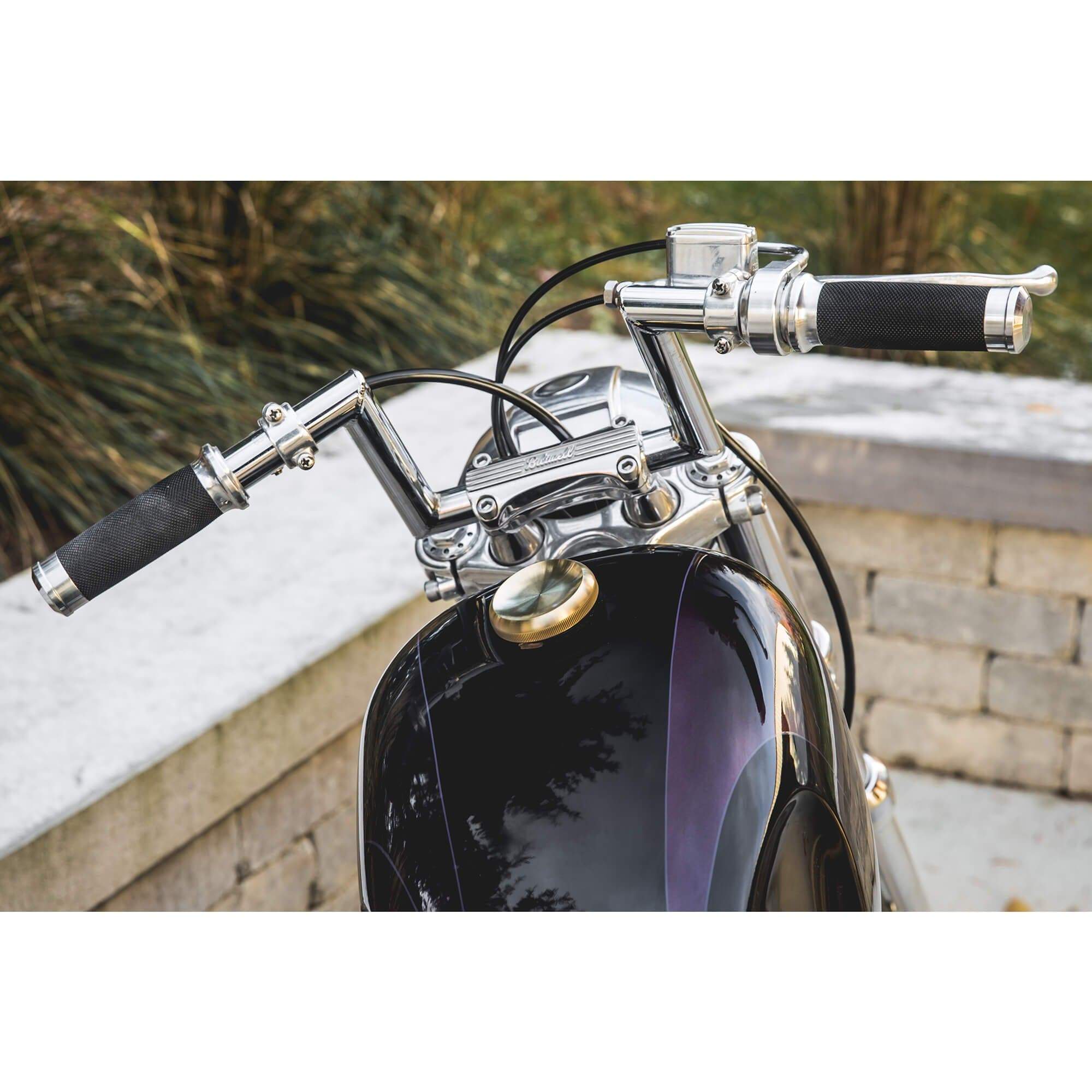 Dished Screw-In Gas Cap for Harley-Davidson 1996 & later - Brass - Image 4