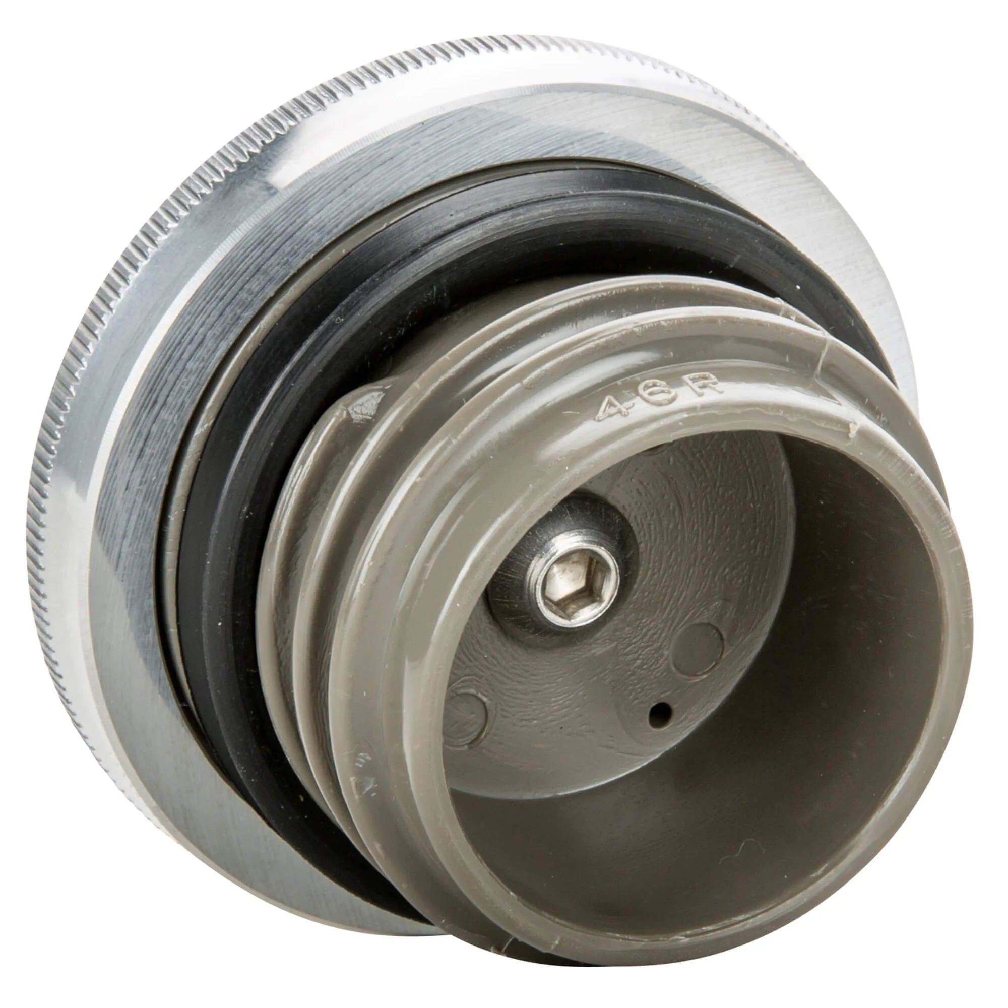 Domed Screw-In Gas Cap for Harley-Davidson 1982-1995 / Modern Triumph Bonneville T100 / T120, Scrambler, Thruxton - Aluminum - Image 3