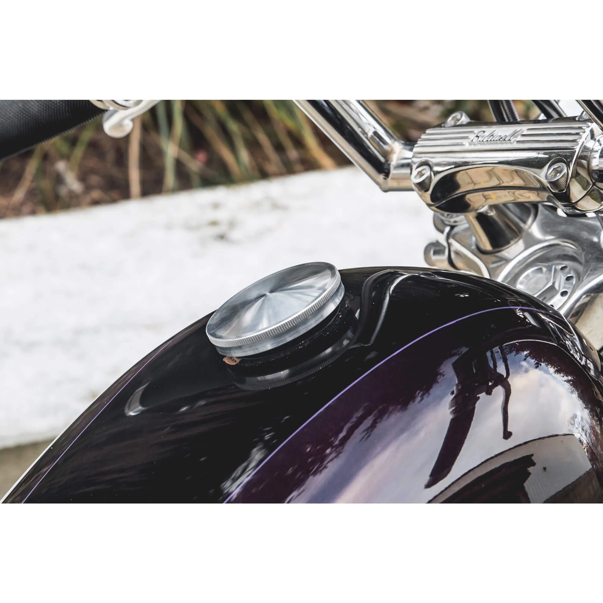 Domed Screw-In Gas Cap for Harley-Davidson 1996 & later - Aluminum - Image 6