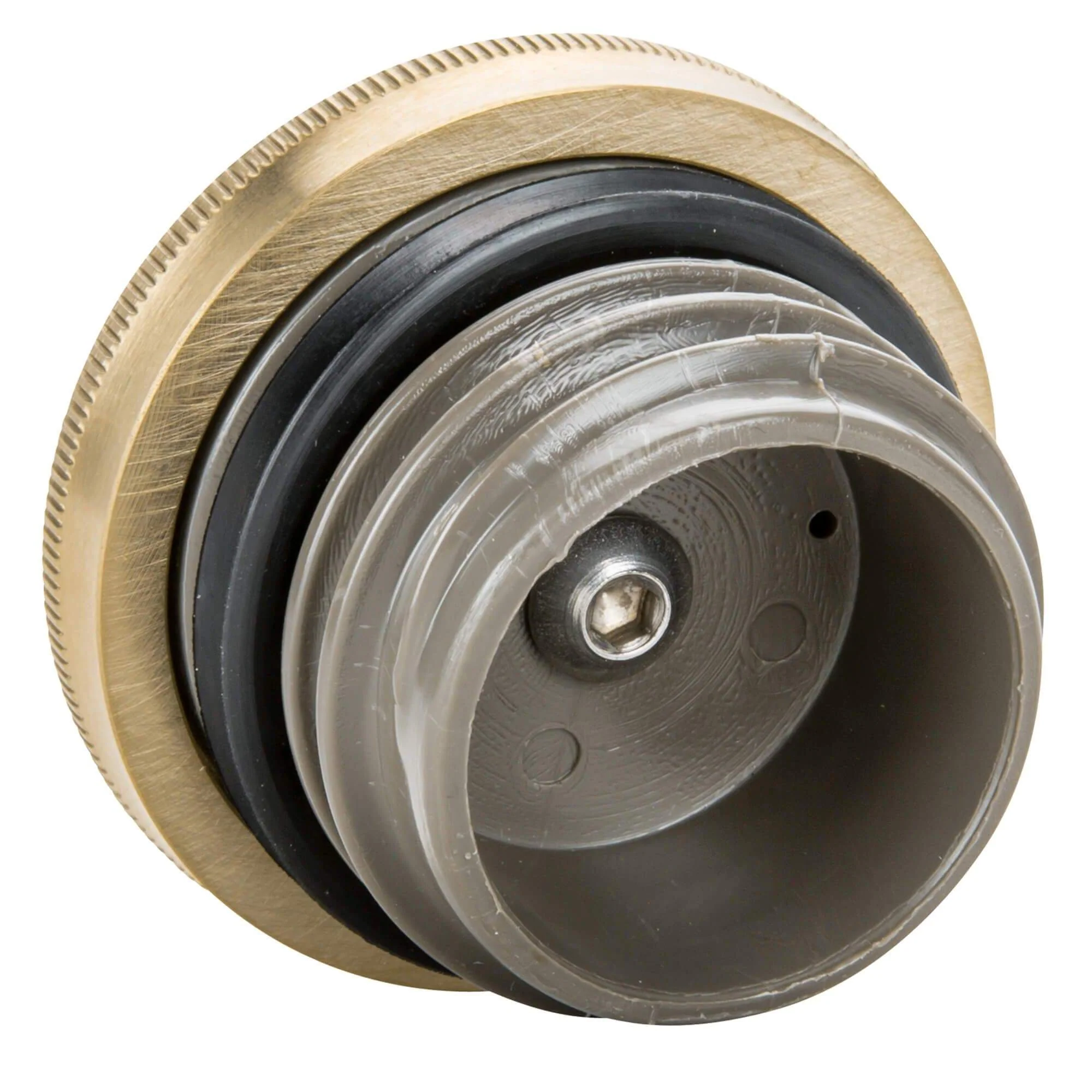 Domed Screw-In Gas Cap for Harley-Davidson 1996 & later - Brass - Image 3