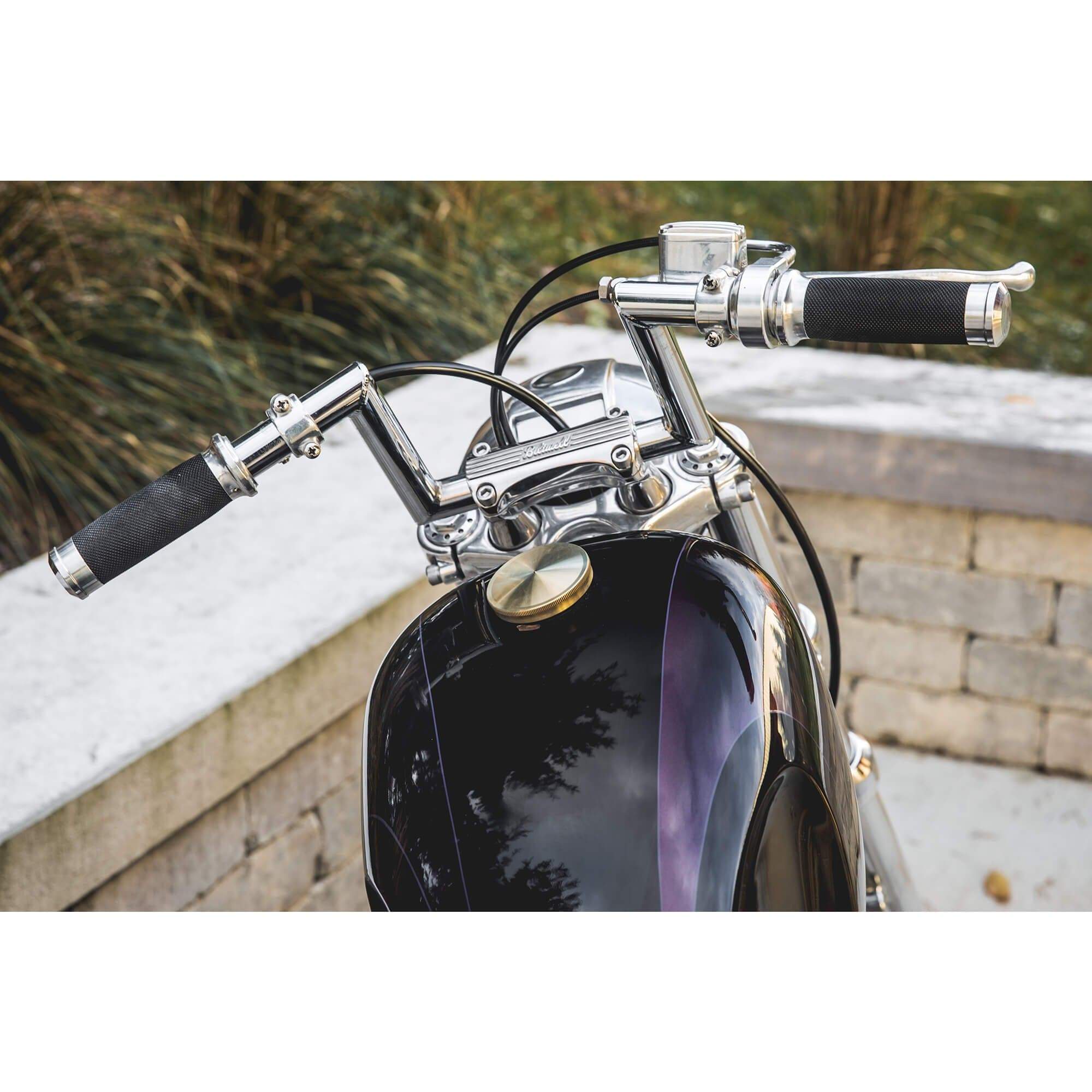 Domed Screw-In Gas Cap for Harley-Davidson 1996 & later - Brass - Image 4