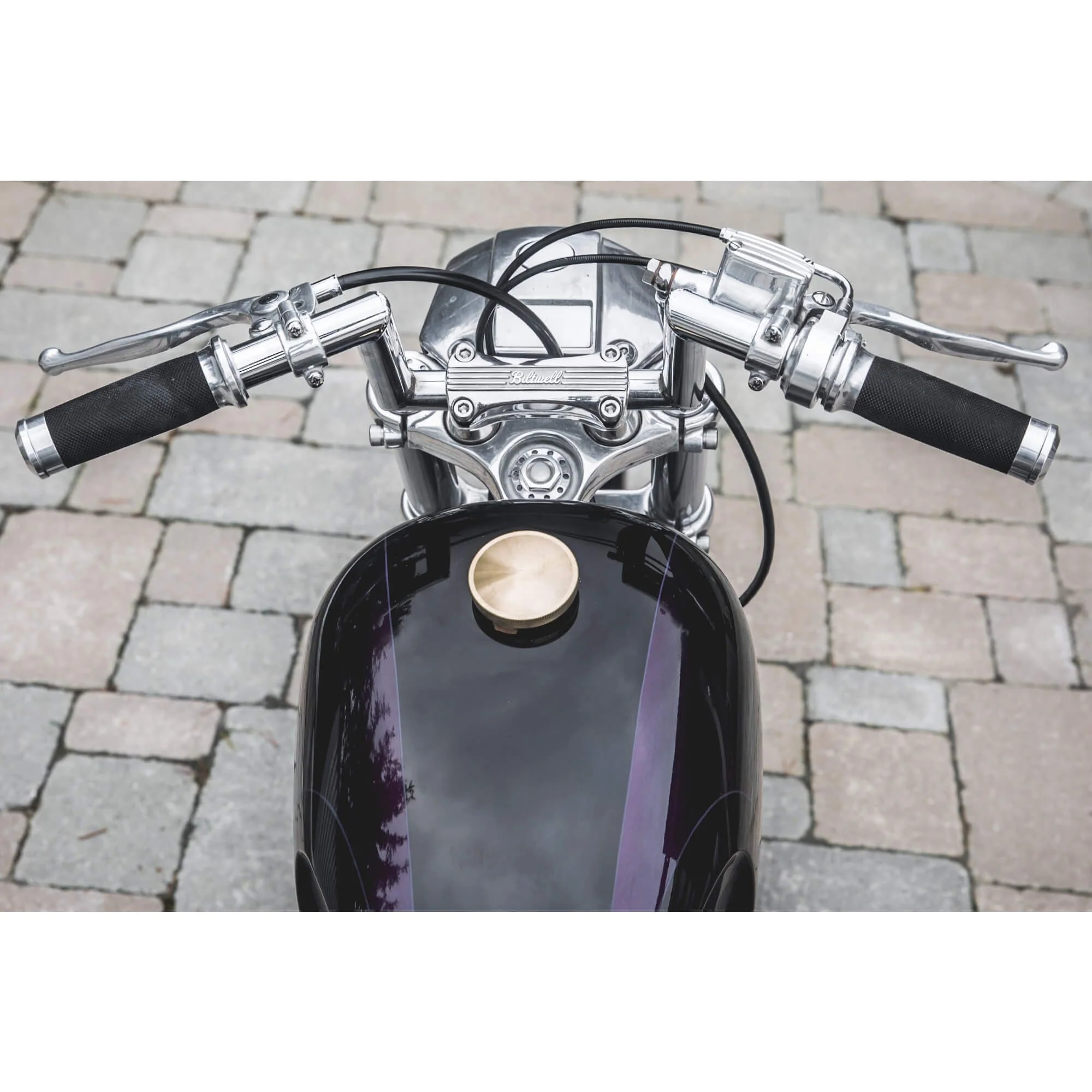 Domed Screw-In Gas Cap for Harley-Davidson 1996 & later - Brass - Image 6