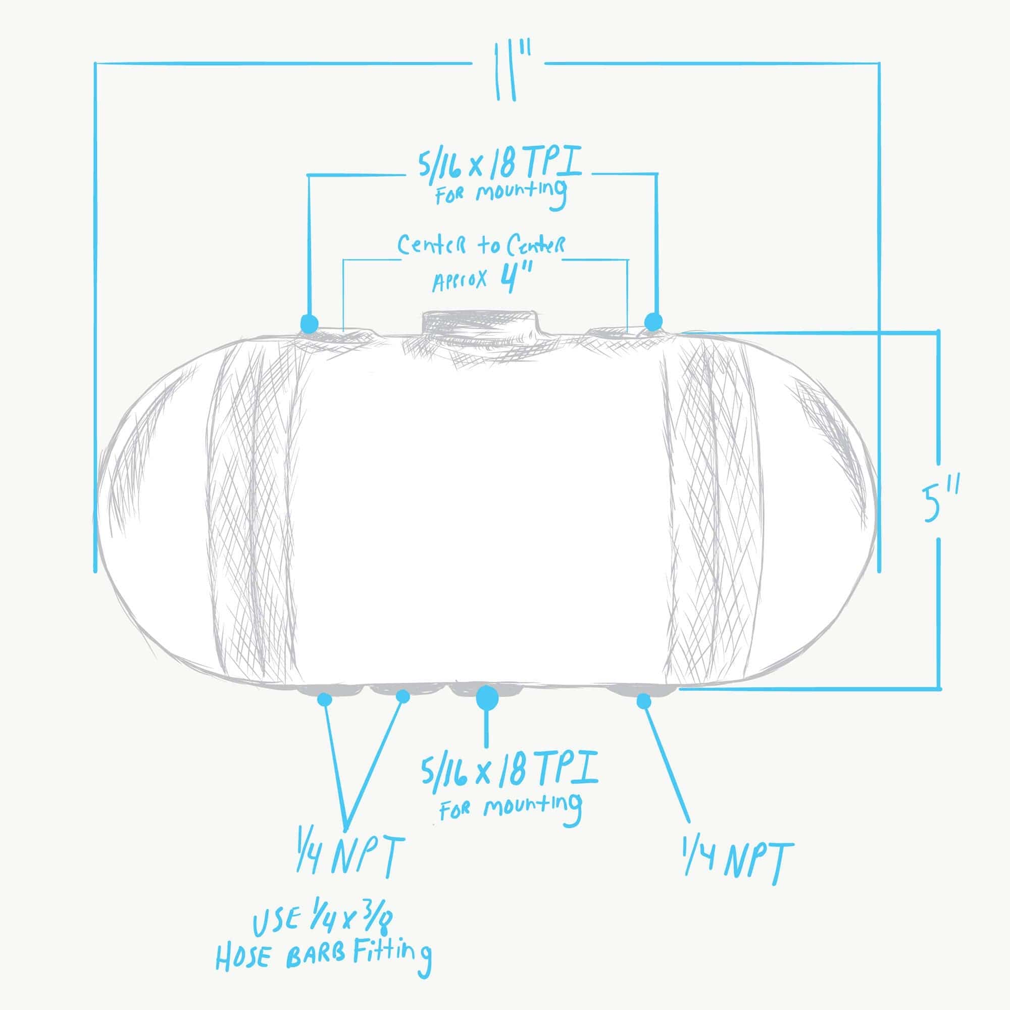 Domed Steel Motorcycle Oil Tank for H-D Sportster Big Twin and Universal Choppers - Image 2