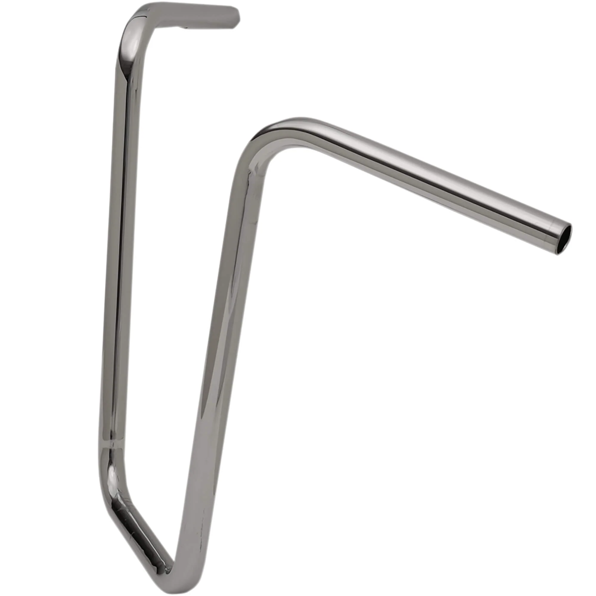 18 Inch Narrow Ape Hanger Handlebars - 1 Inch Chrome - Throttle By Wire Compatible - Image 2