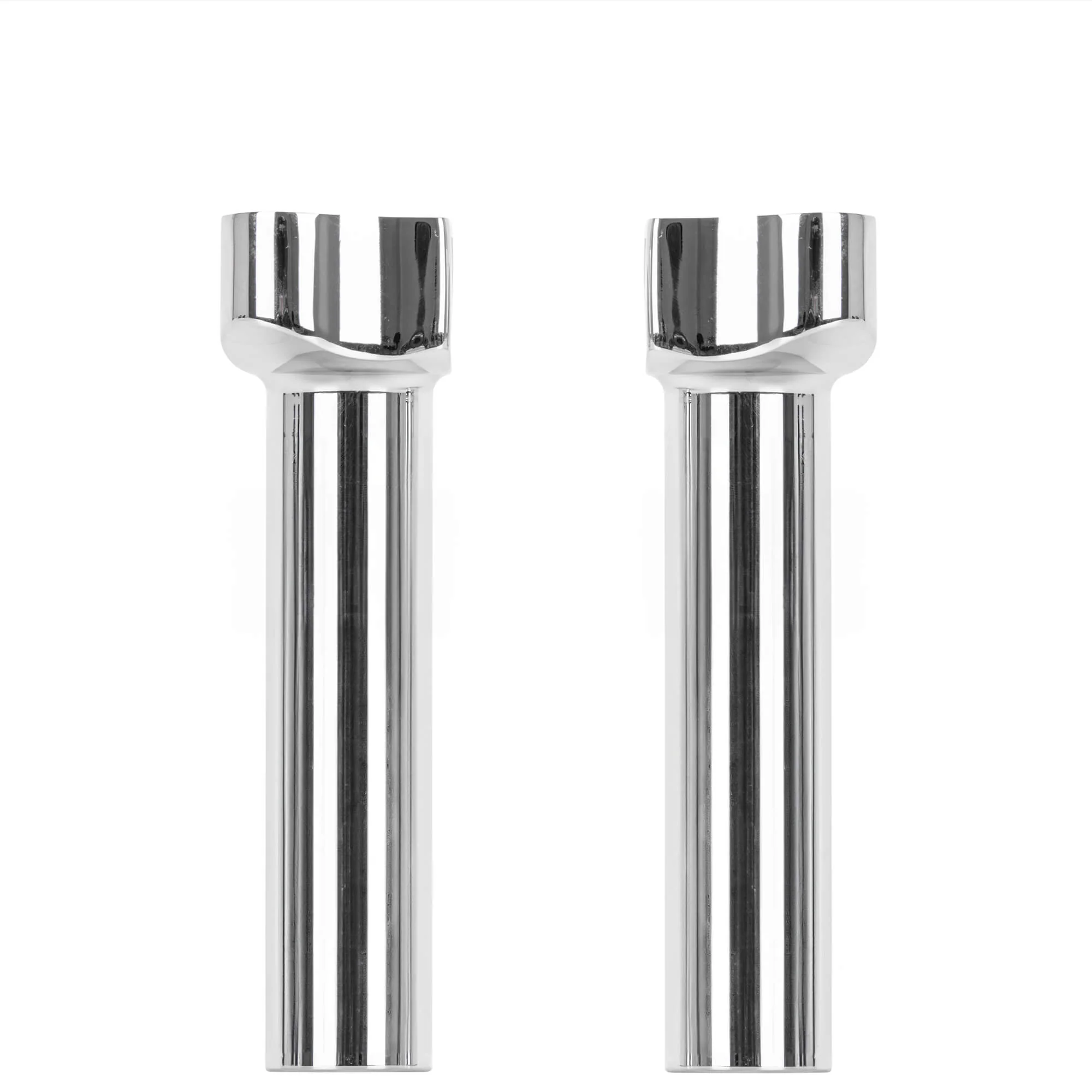 6-1/2 inch Forged Aluminum Handlebar Risers - Chrome - Image 2