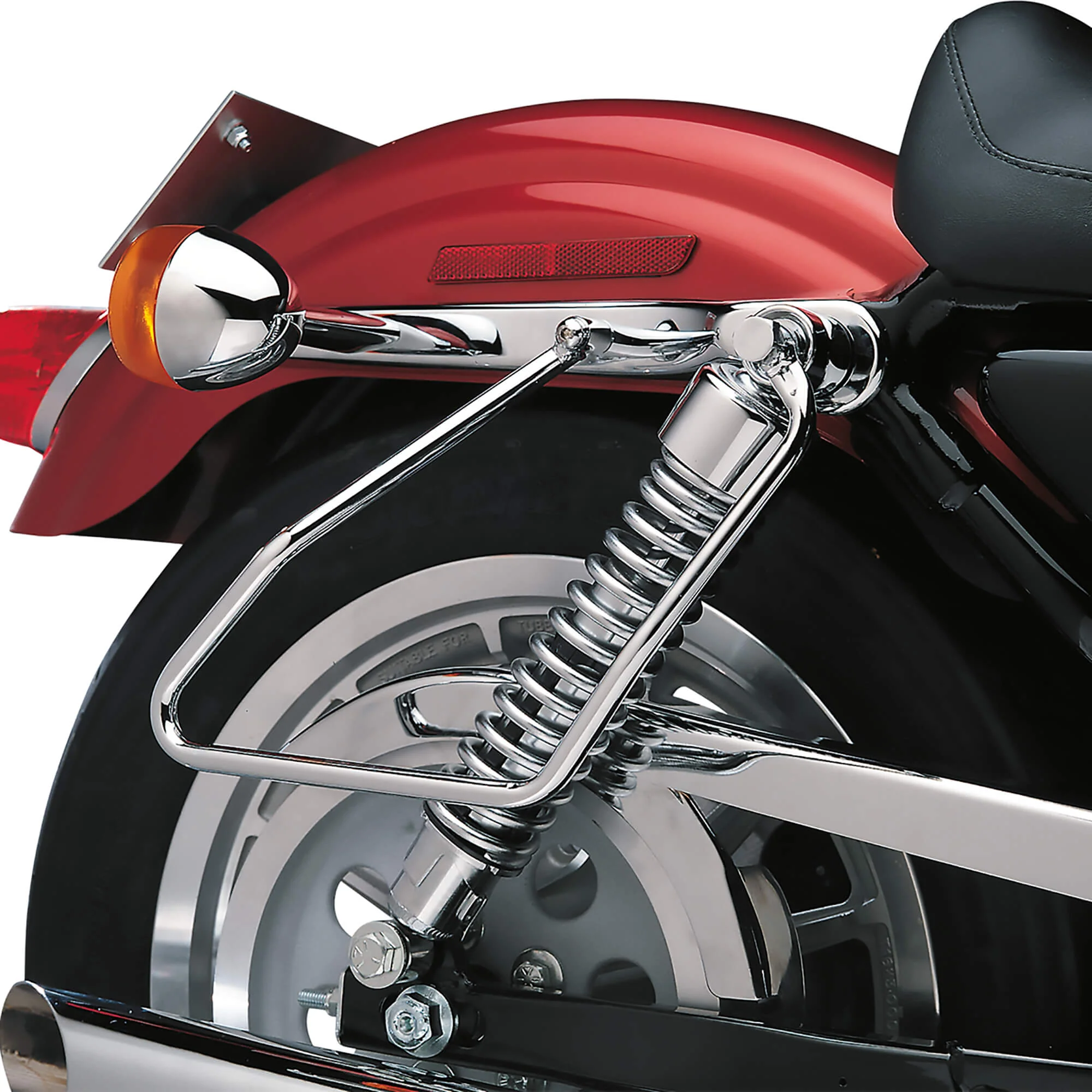 Chrome Saddlebag Support Brackets - 1994-2003 Harley-Davidson Sportster XL - Image 2