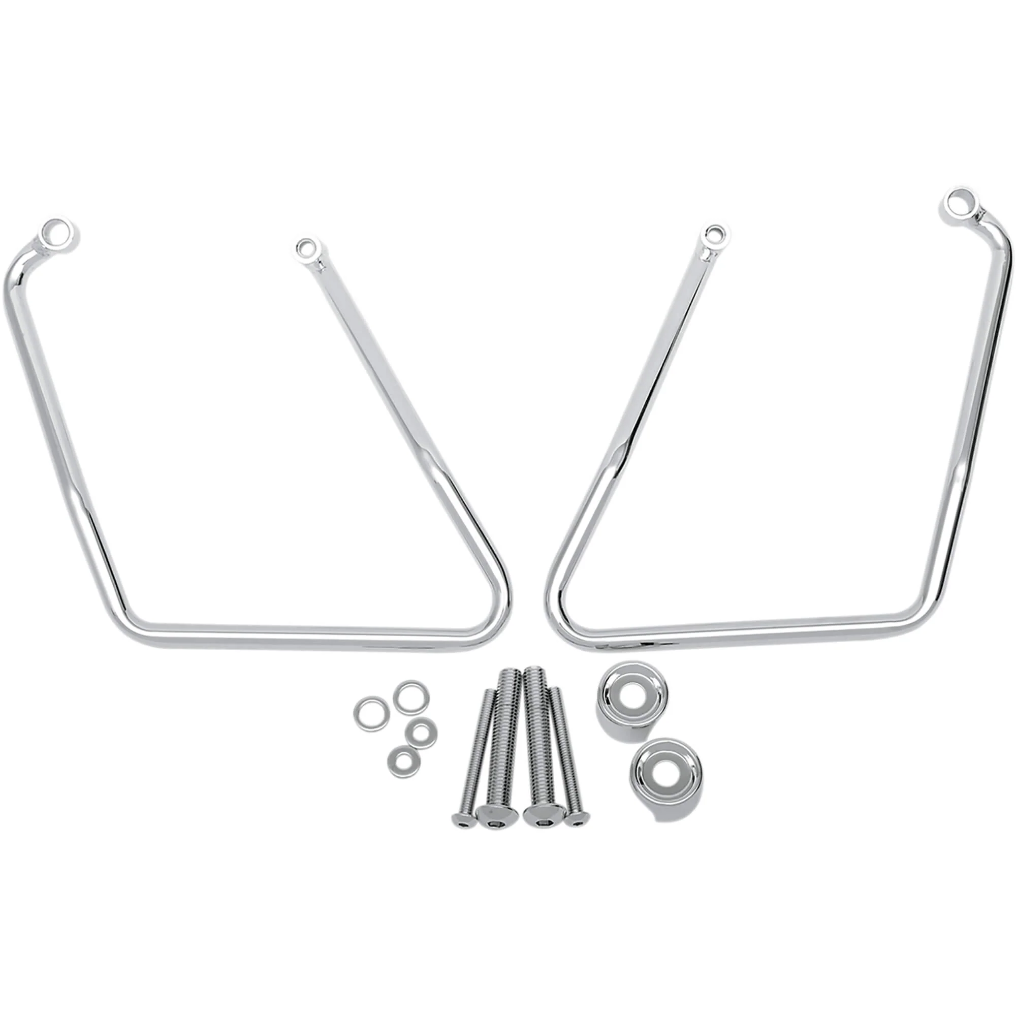 Chrome Saddlebag Support Brackets - 2004-2022 Harley-Davidson Sportster XL