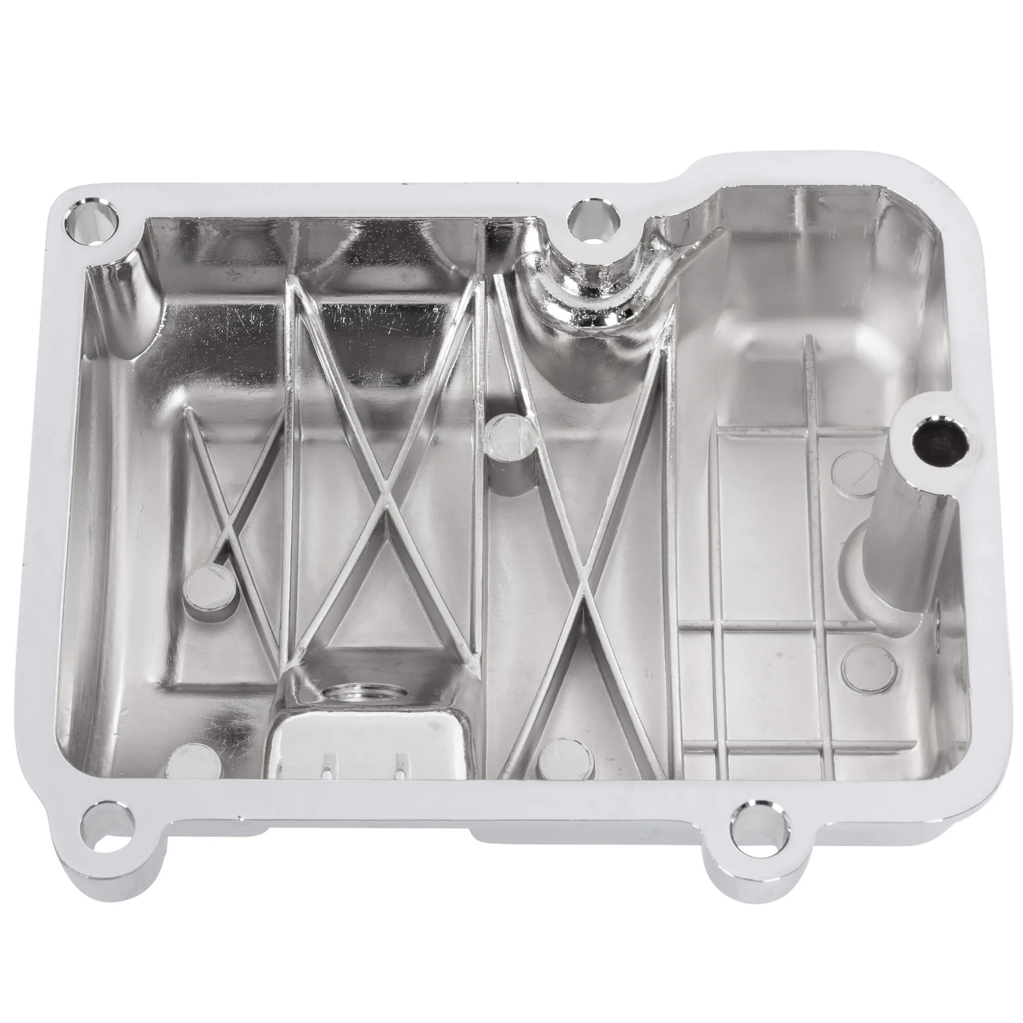 Chrome Transmission Top Cover 1987-1999 Harley-Davidson EVO Big Twins w/ 5-Speed Transmission - Image 6