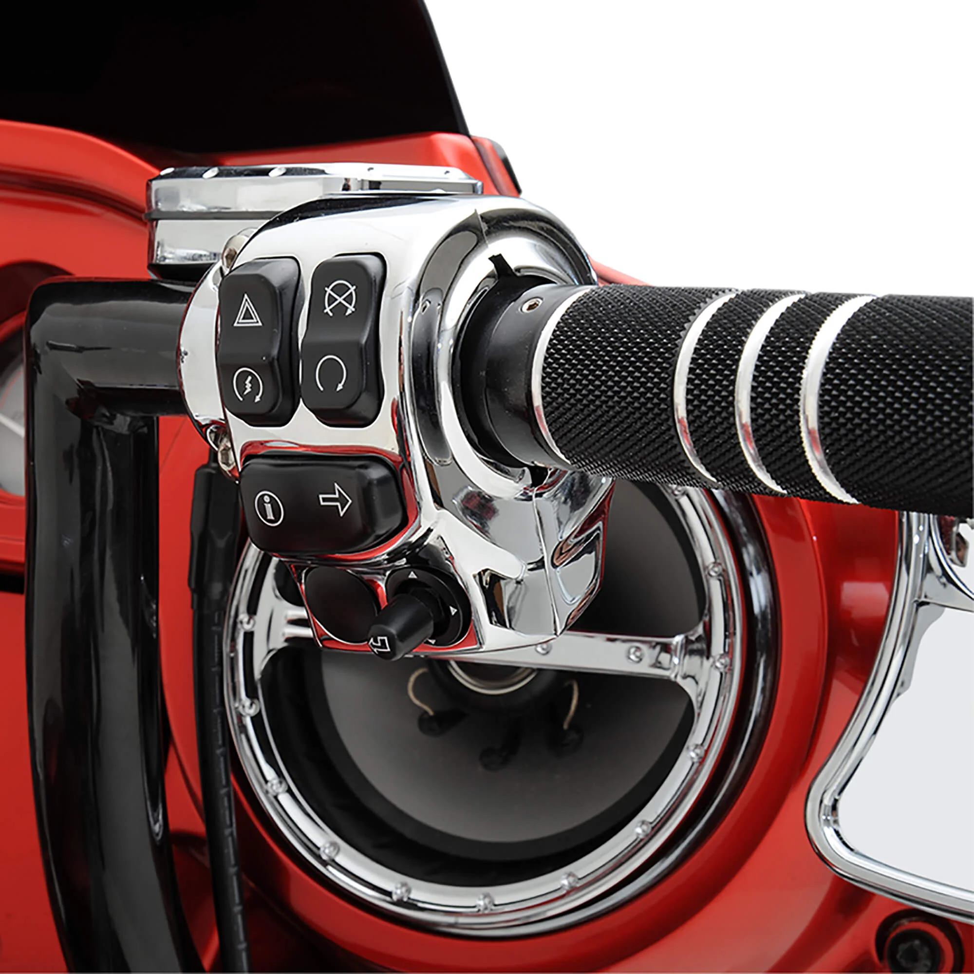 Handlebar Switch Housing Kit - Chrome - 2014-20 Harley-Davidson FLHT/FLHX/FLHR - Image 3