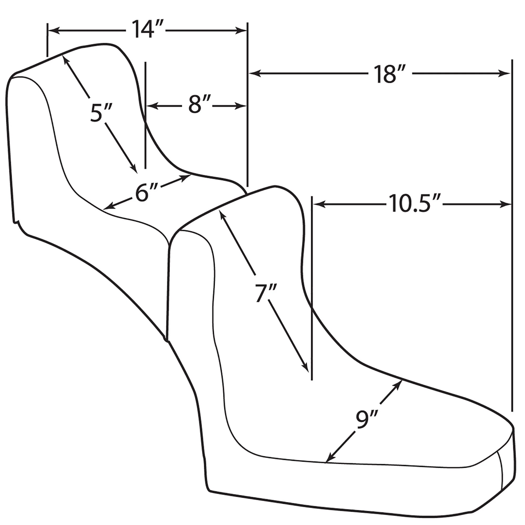 High Rear Scorpion Seat Pad - Image 3