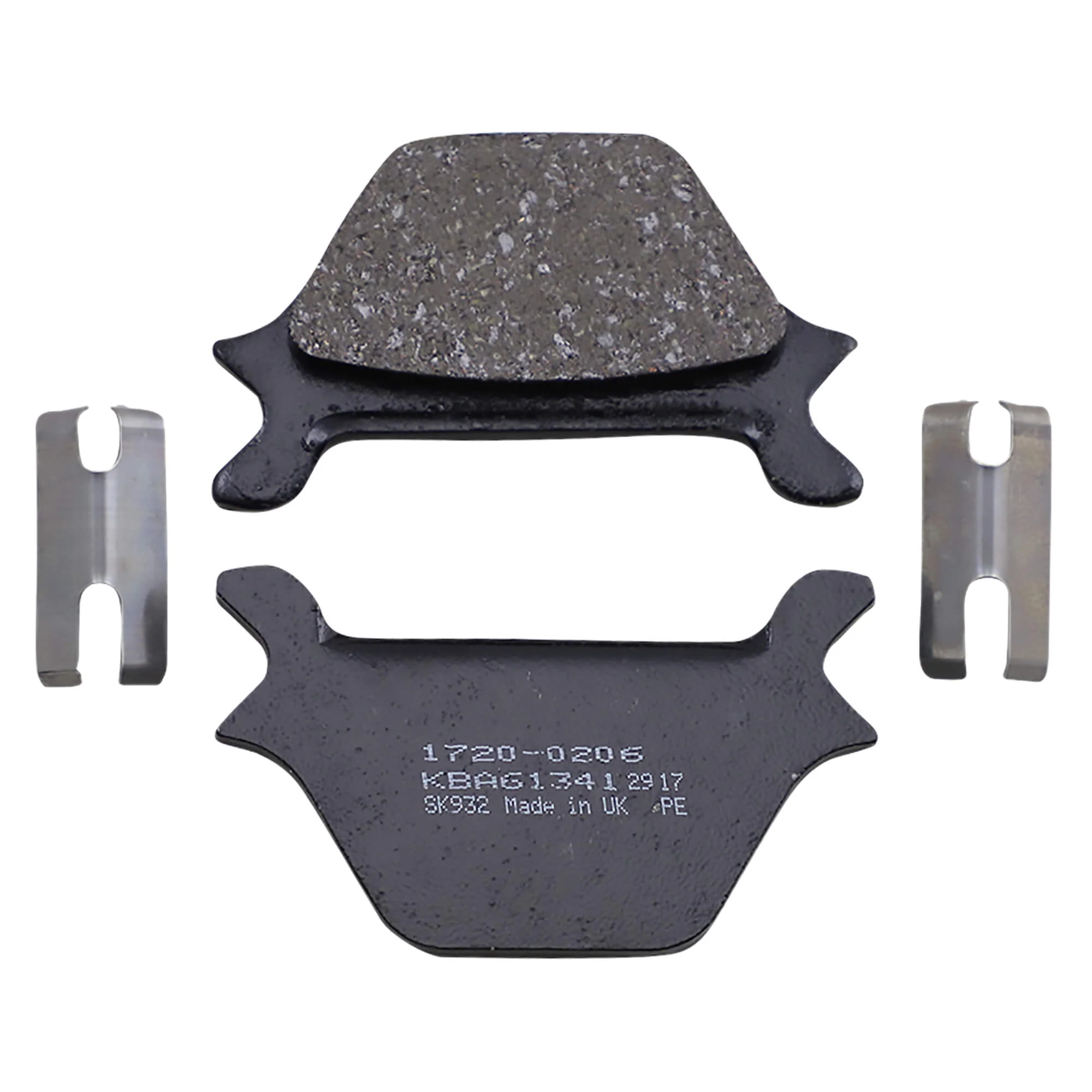 Organic Rear Brake Pads L1987-99 H-D XL 91-98 Dyna Glide 84-97 FXR 84-E87 FXST/FLST