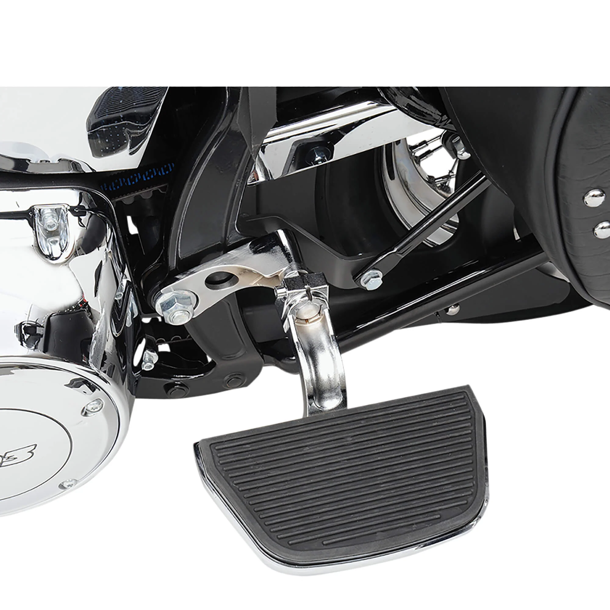 Passenger Floorboard Mount Kit - Chrome - 2000-17 Harley-Davidson FXST/C, FLST/C - Image 2