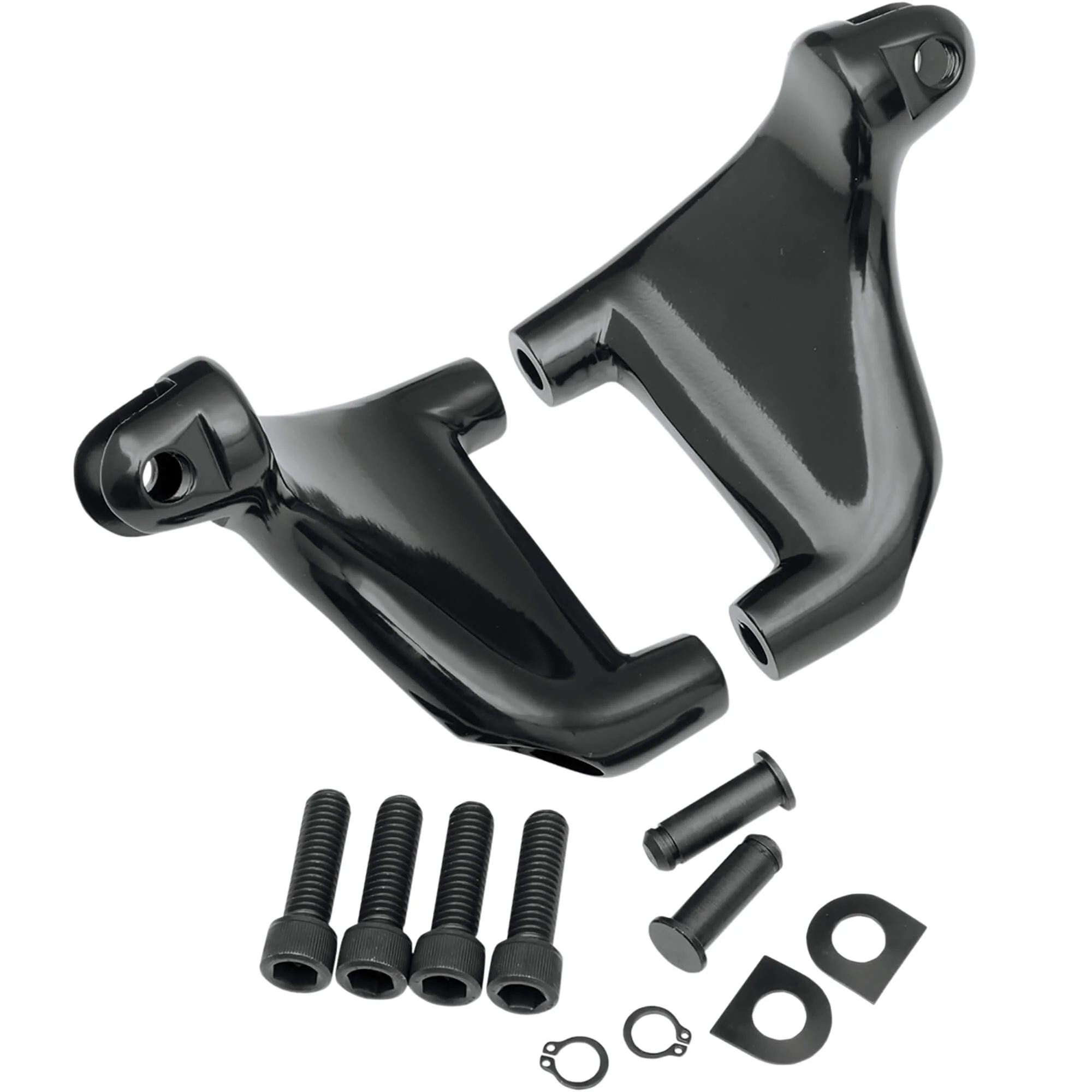 Passenger Footpeg Mounting Kit - Black - 2004-2013 Harley-Davidson Sportster XL